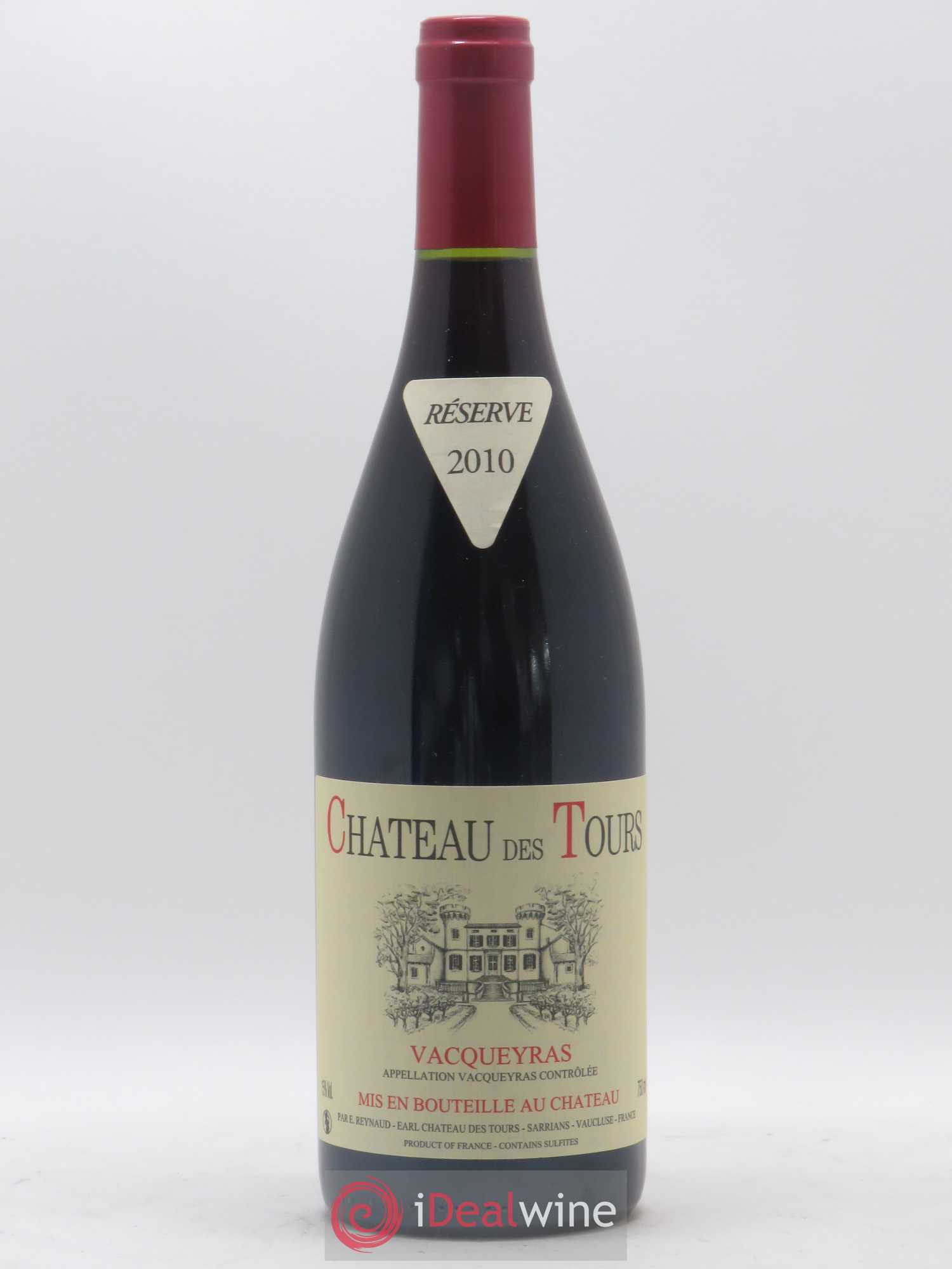 Vacqueyras Château des Tours Emmanuel Reynaud 2010 - Lot de 1 bouteille - 0