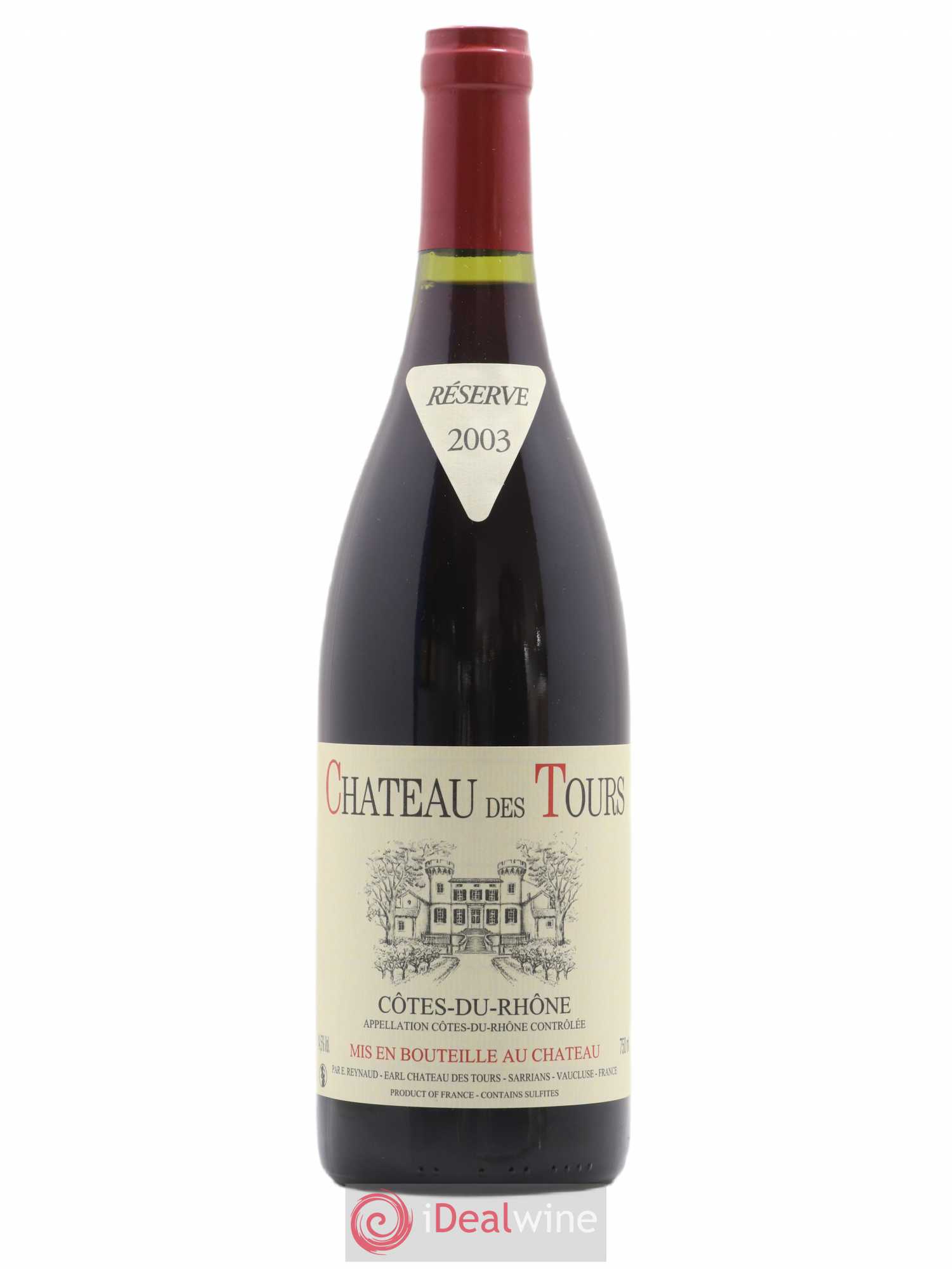 Côtes-du-Rhône Château des Tours Emmanuel Reynaud 2003 - Lot de 1 bouteille - 0