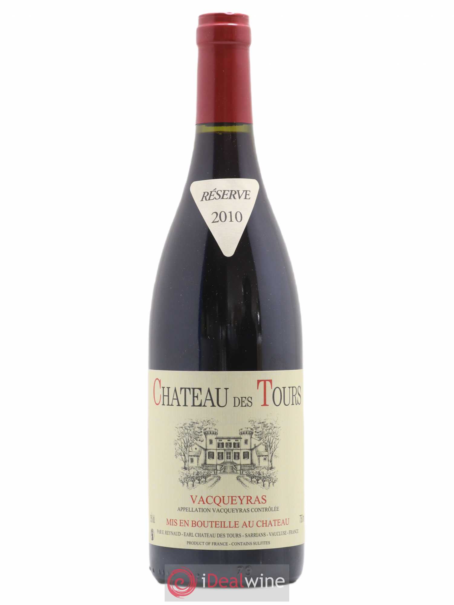 Vacqueyras Château des Tours Emmanuel Reynaud 2010 - Lot de 1 bouteille - 0