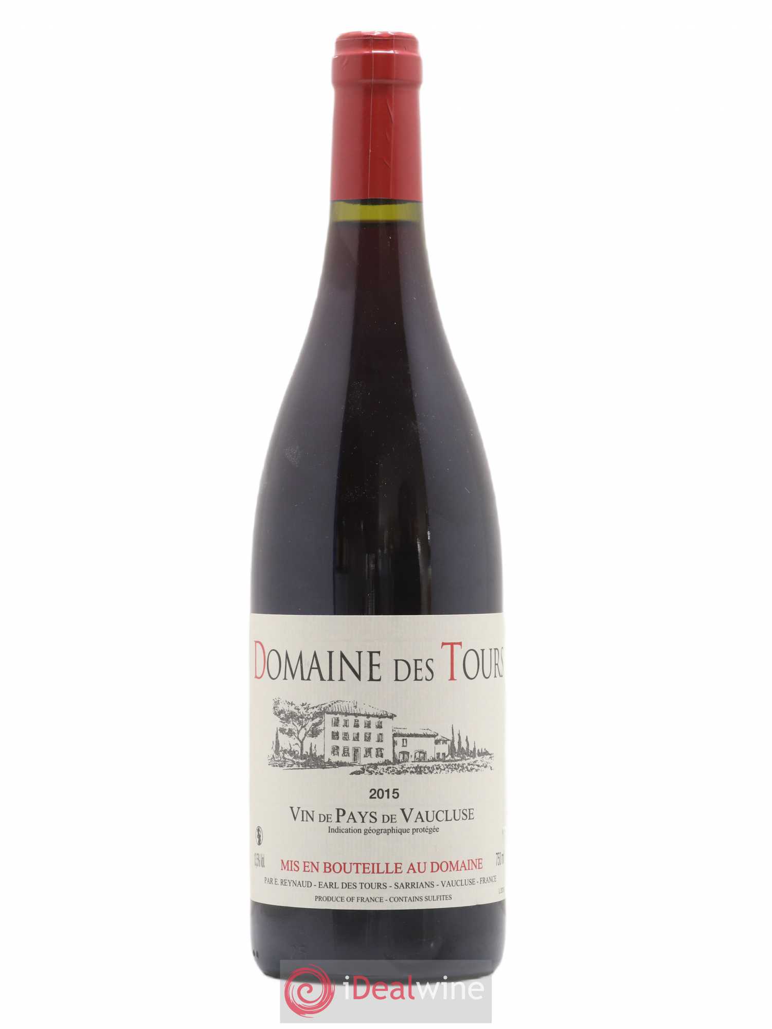Vaucluse (Vin de Pays de Vaucluse) Domaine des Tours Emmanuel Reynaud 2015 - Lot de 1 bouteille - 0