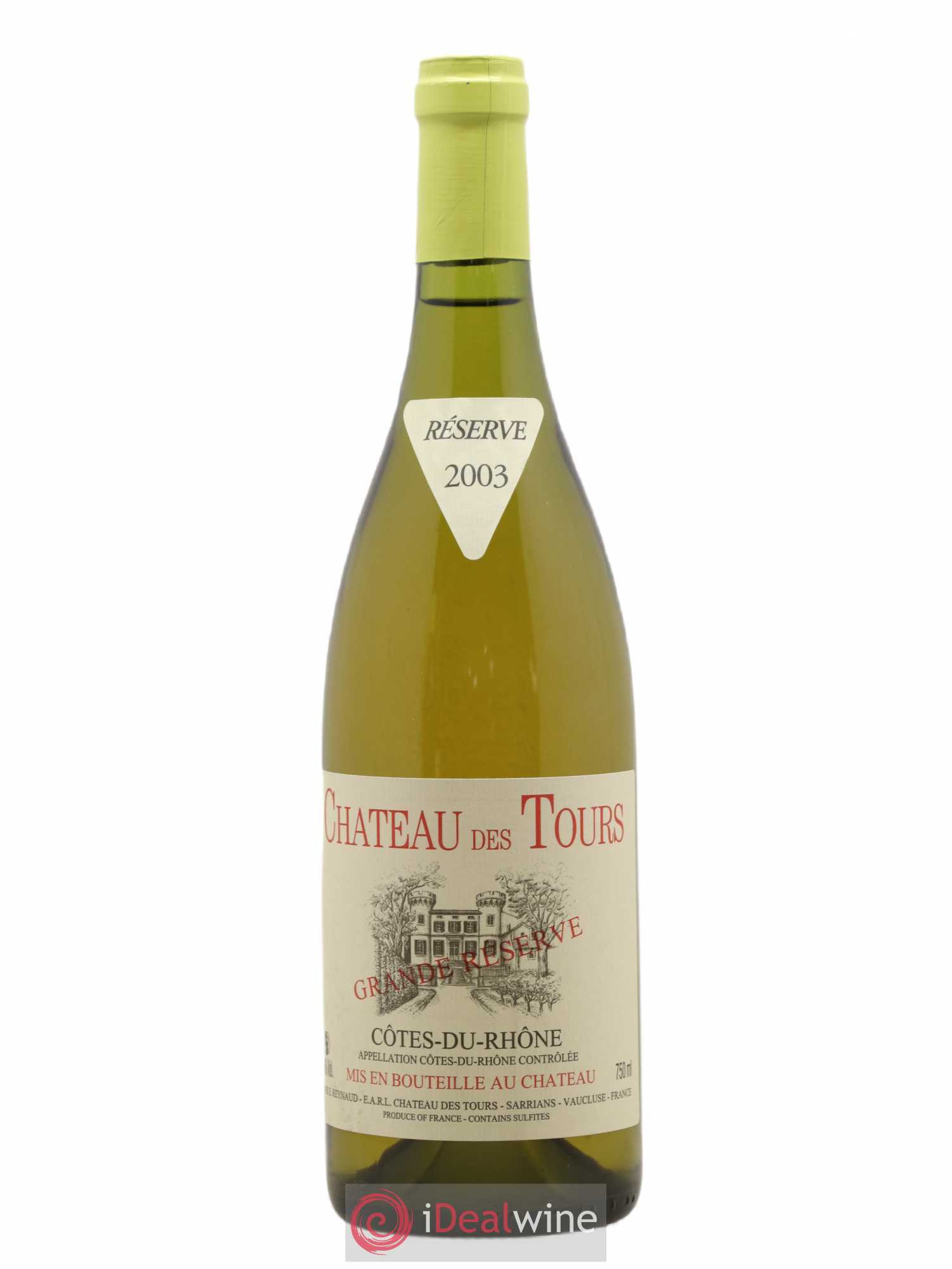 Côtes-du-Rhône Grande Réserve Château des Tours 2003 - Posten von 1 Flasche - 0