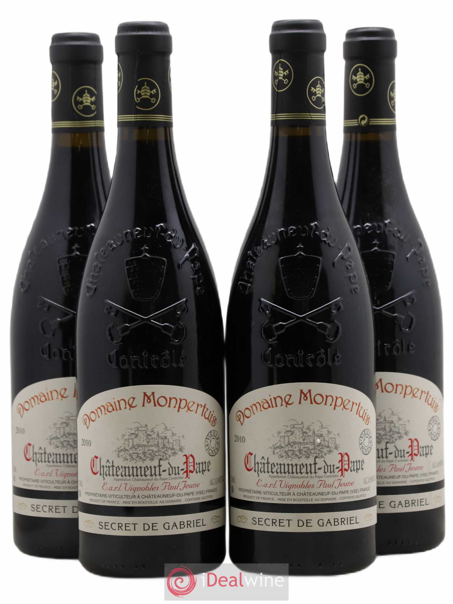 Châteauneuf-du-Pape Secret De Gabriel Domaine Monpertuis 2010 - Posten von 4 Flaschen - 0