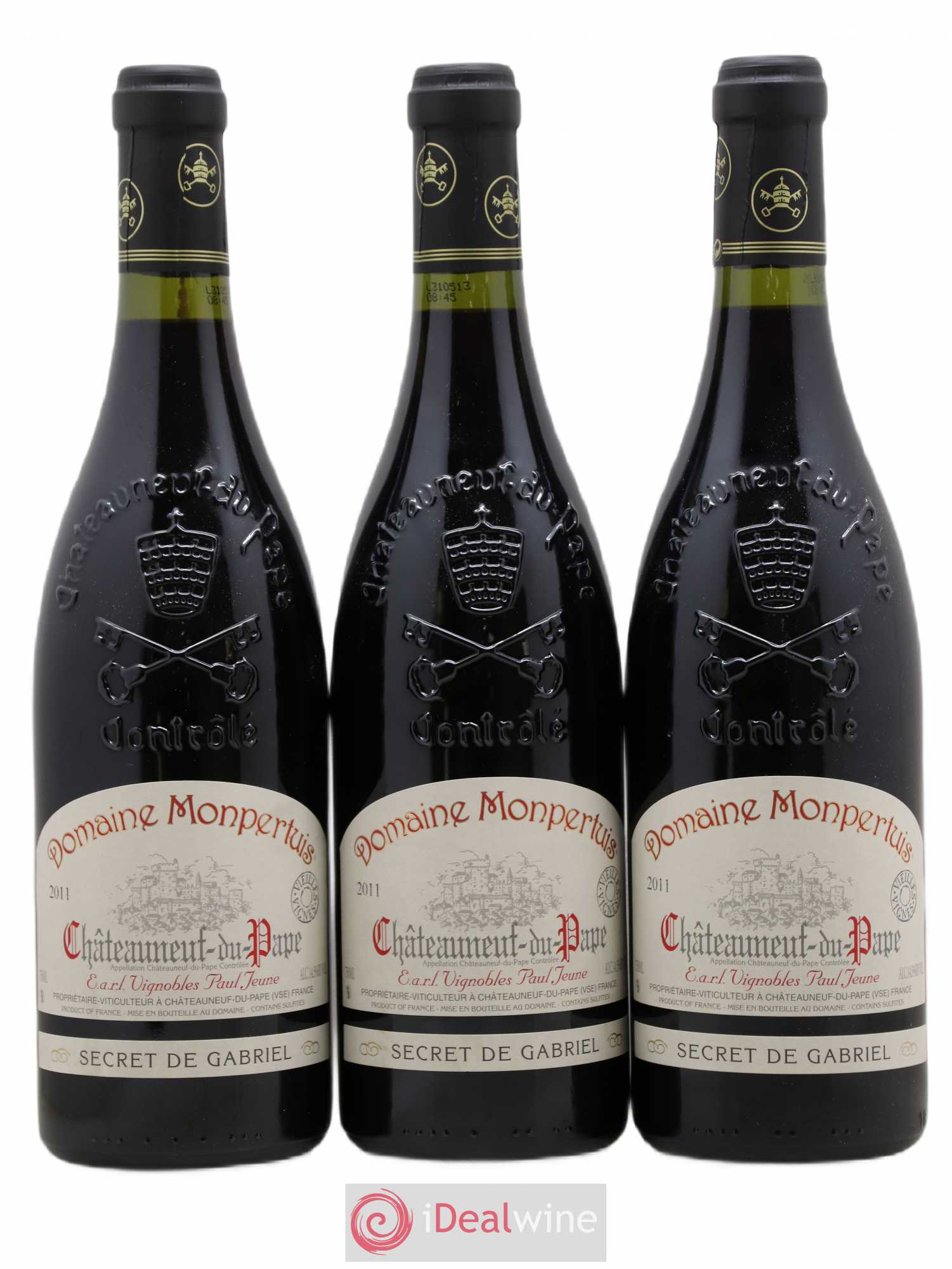 Châteauneuf-du-Pape Secret De Gabriel Domaine Monpertuis 2011 - Posten von 3 Flaschen - 0