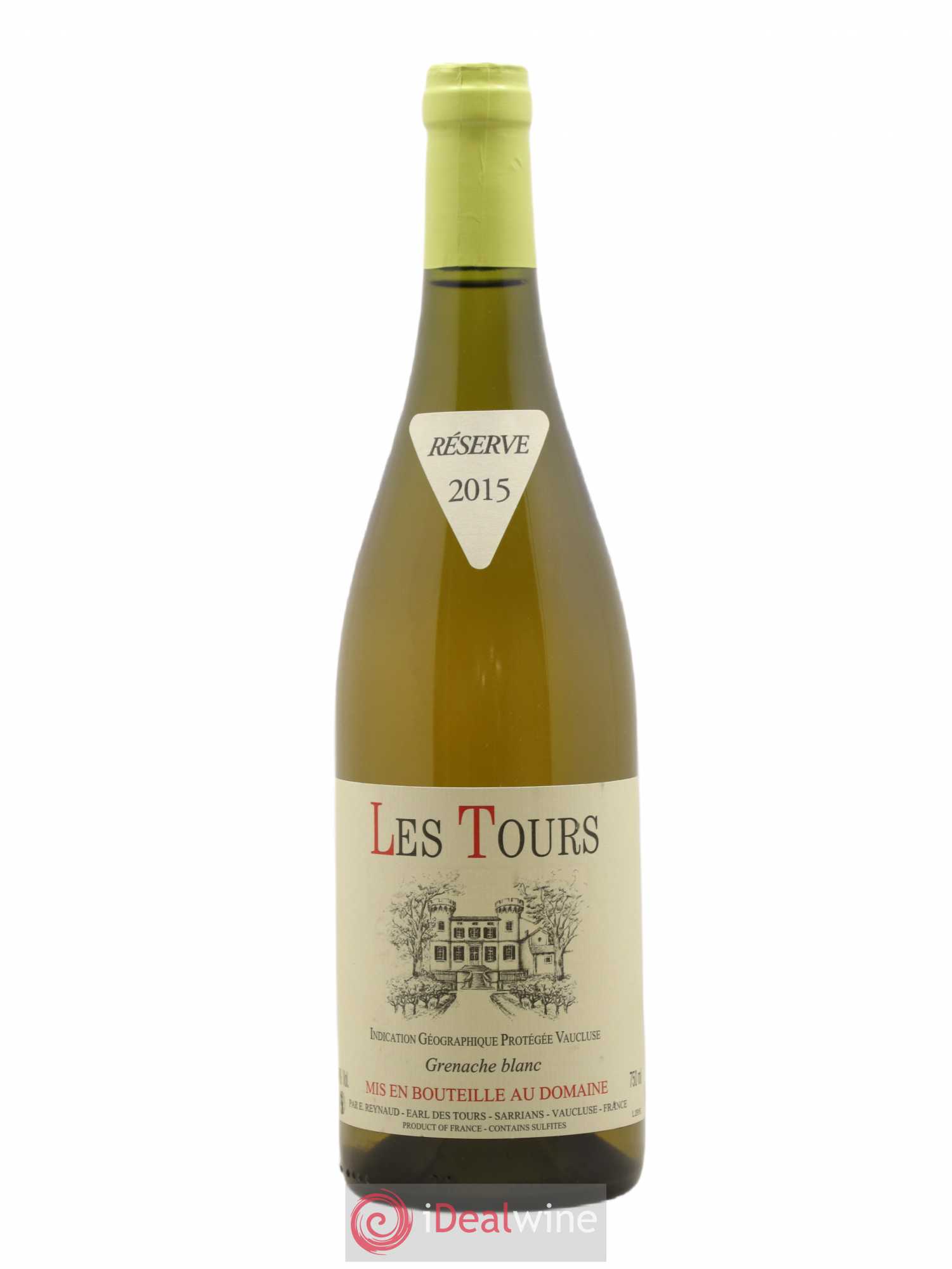 Vaucluse (Vin de Pays de Vaucluse) Les Tours Grenache Blanc Emmanuel Reynaud 2015 - Lot de 1 bouteille - 0