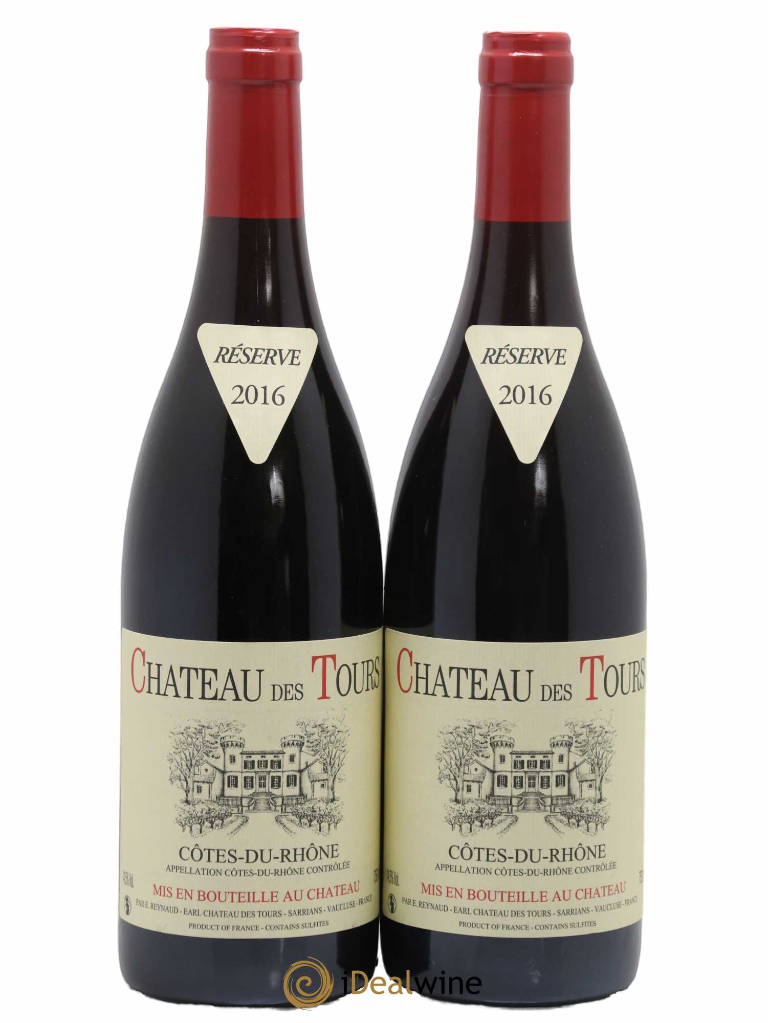 Côtes-du-Rhône Château des Tours Emmanuel Reynaud 2016 - Lot de 2 bouteilles - 0