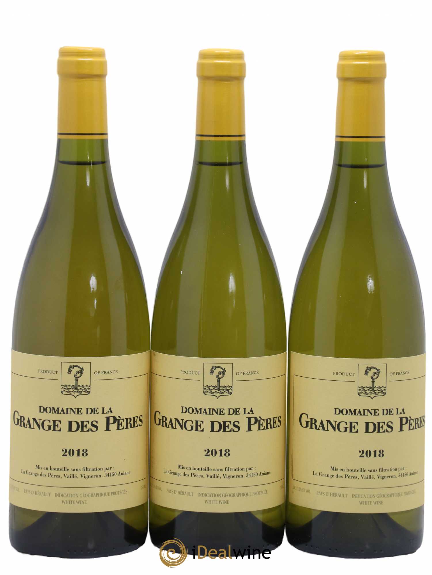 Pays d'Hérault Grange des Pères Laurent Vaillé 2018 - Lot de 3 bouteilles - 0