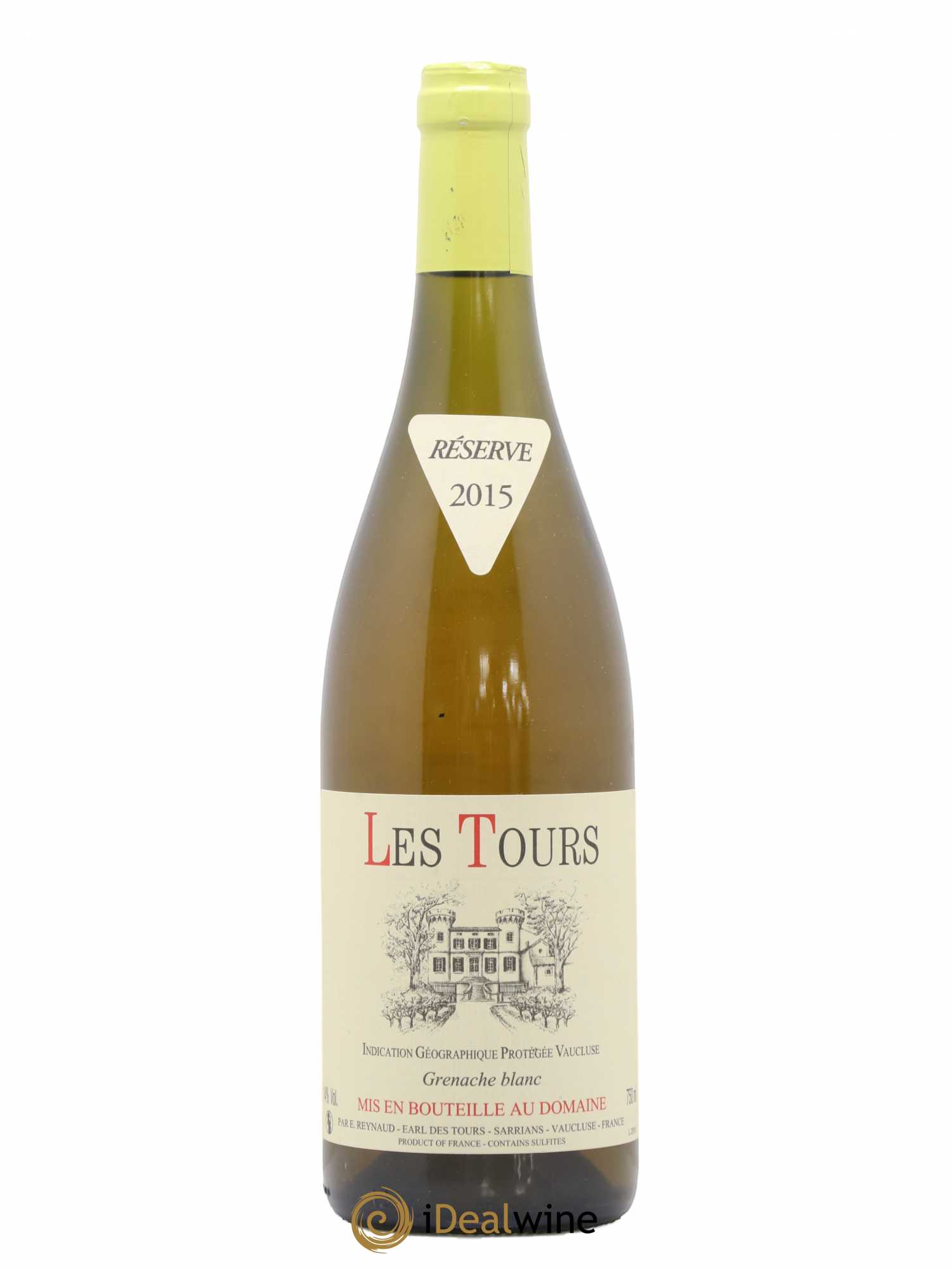 Vaucluse (Vin de Pays de Vaucluse) Les Tours Grenache Blanc Emmanuel Reynaud 2015 - Lot de 1 bouteille - 0