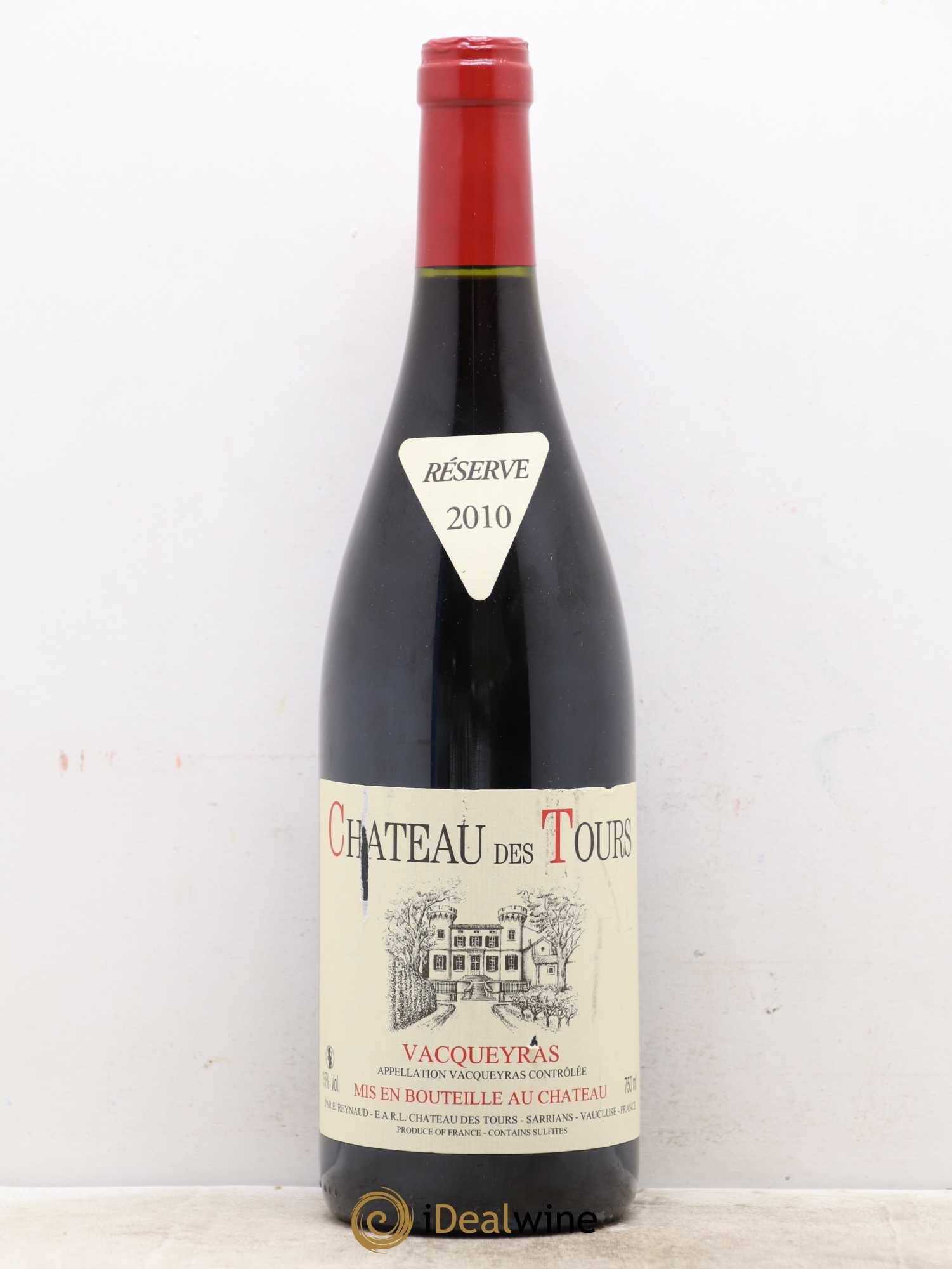 Vacqueyras Château des Tours Emmanuel Reynaud 2010 - Lot de 1 bouteille - 0