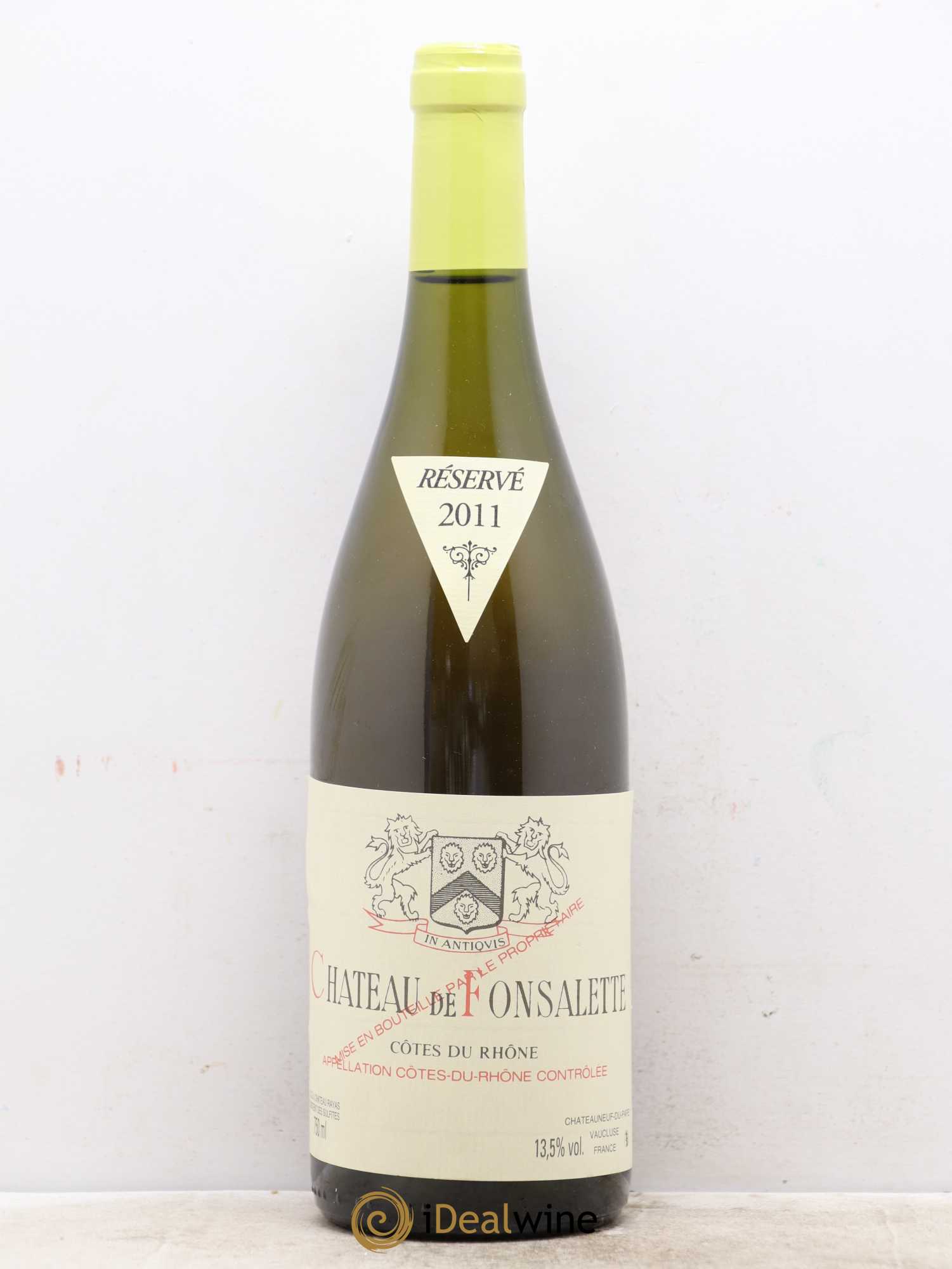 Côtes-du-Rhône Château de Fonsalette Emmanuel Reynaud 2011 - Lot de 1 bouteille - 0