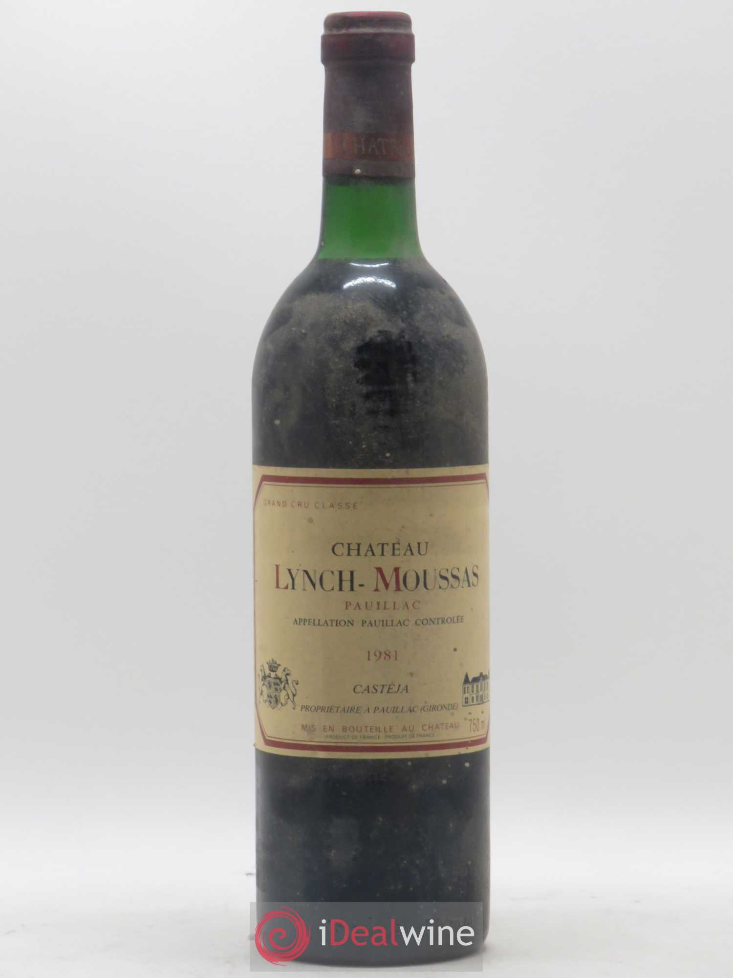 Château Lynch Moussas 5ème Grand Cru Classé 1981 - Lot de 1 bouteille - 0