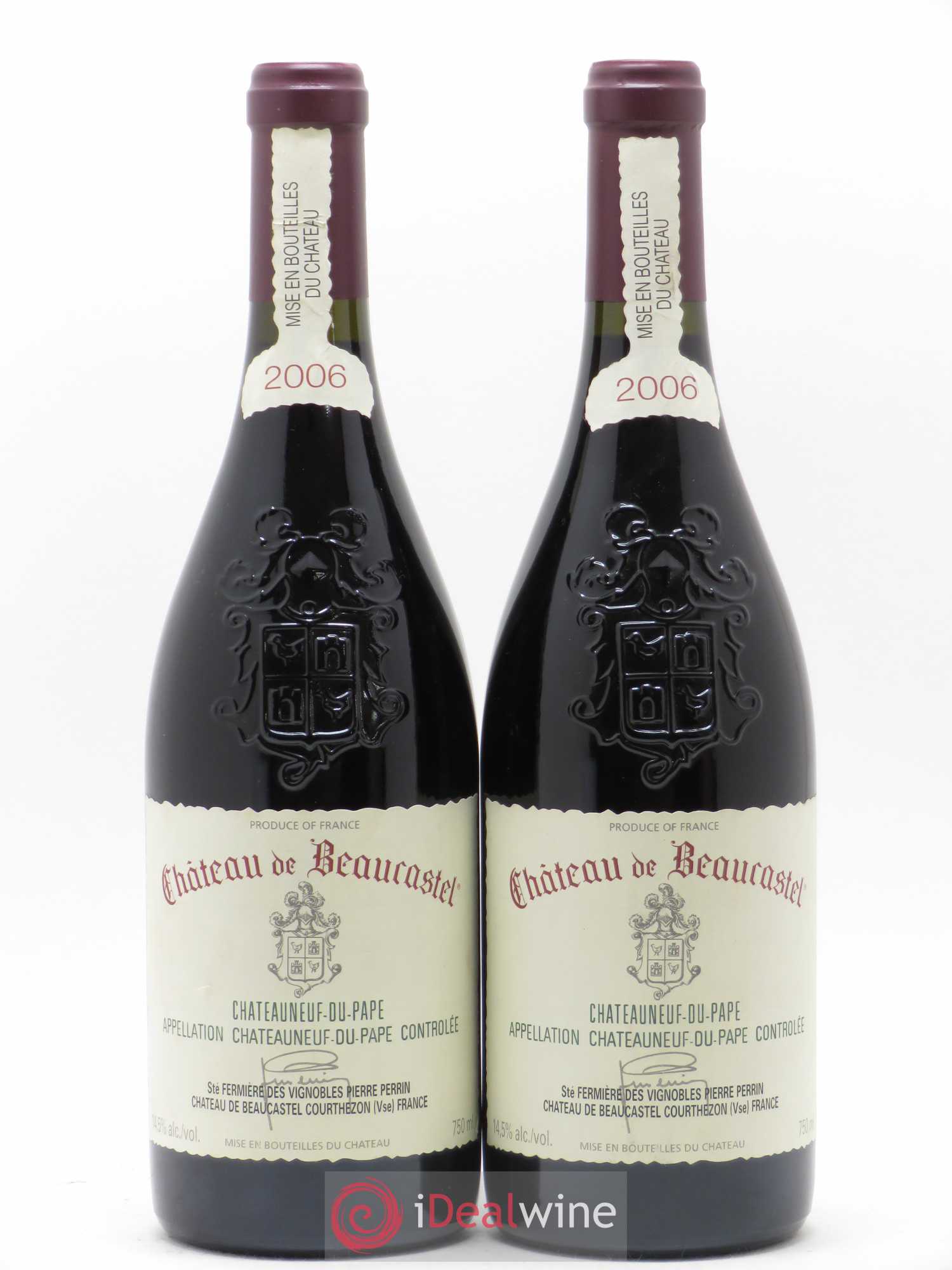 Châteauneuf-du-Pape Château de Beaucastel Famille Perrin 2006 - Lot de 2 bouteilles - 0