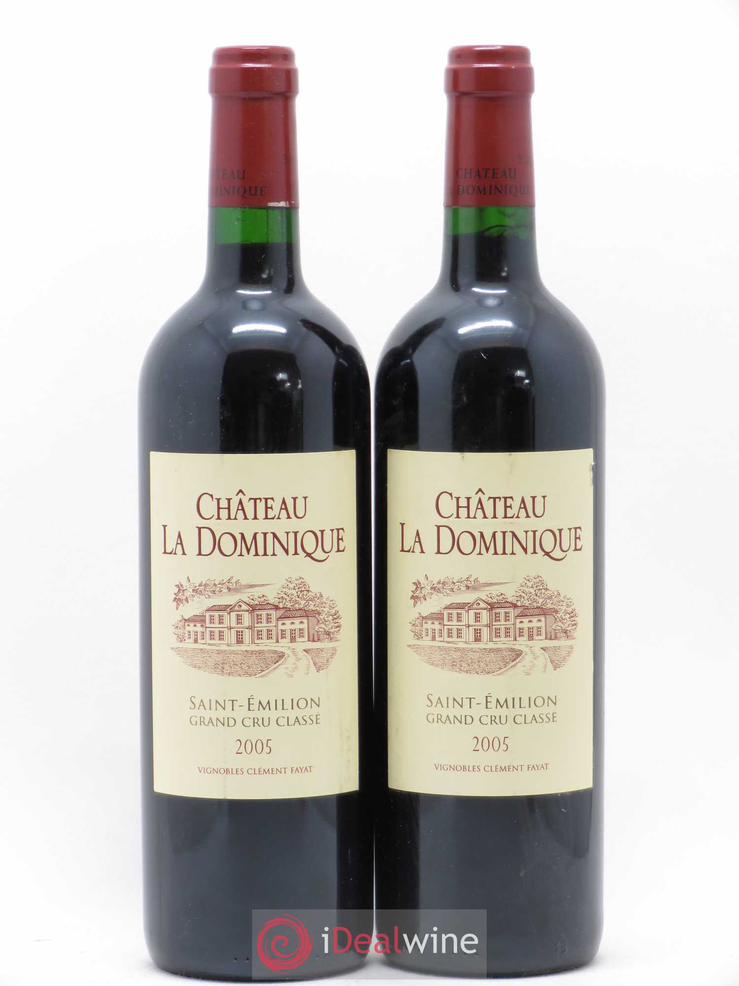 Château la Dominique Grand Cru Classé 2005 - Lot de 2 bouteilles - 0