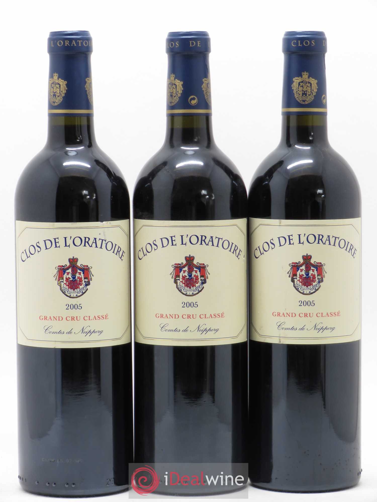 Clos de l'Oratoire Grand Cru Classé 2005 - Lot de 3 bouteilles - 0