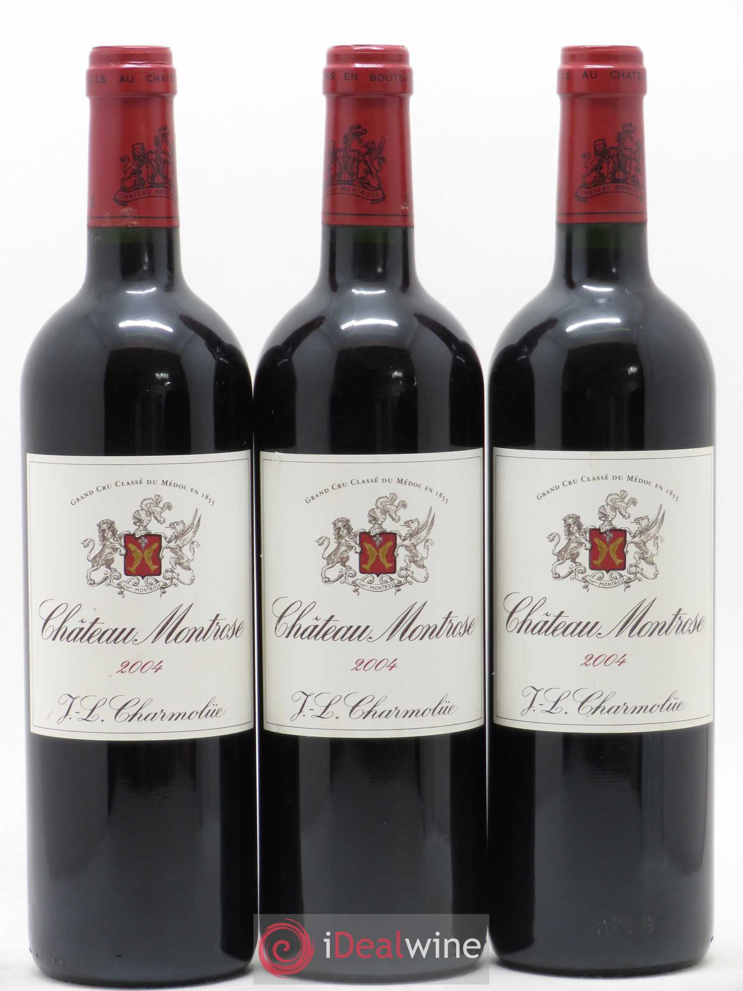 Château Montrose 2ème Grand Cru Classé 2004 - Lot de 3 bouteilles - 0