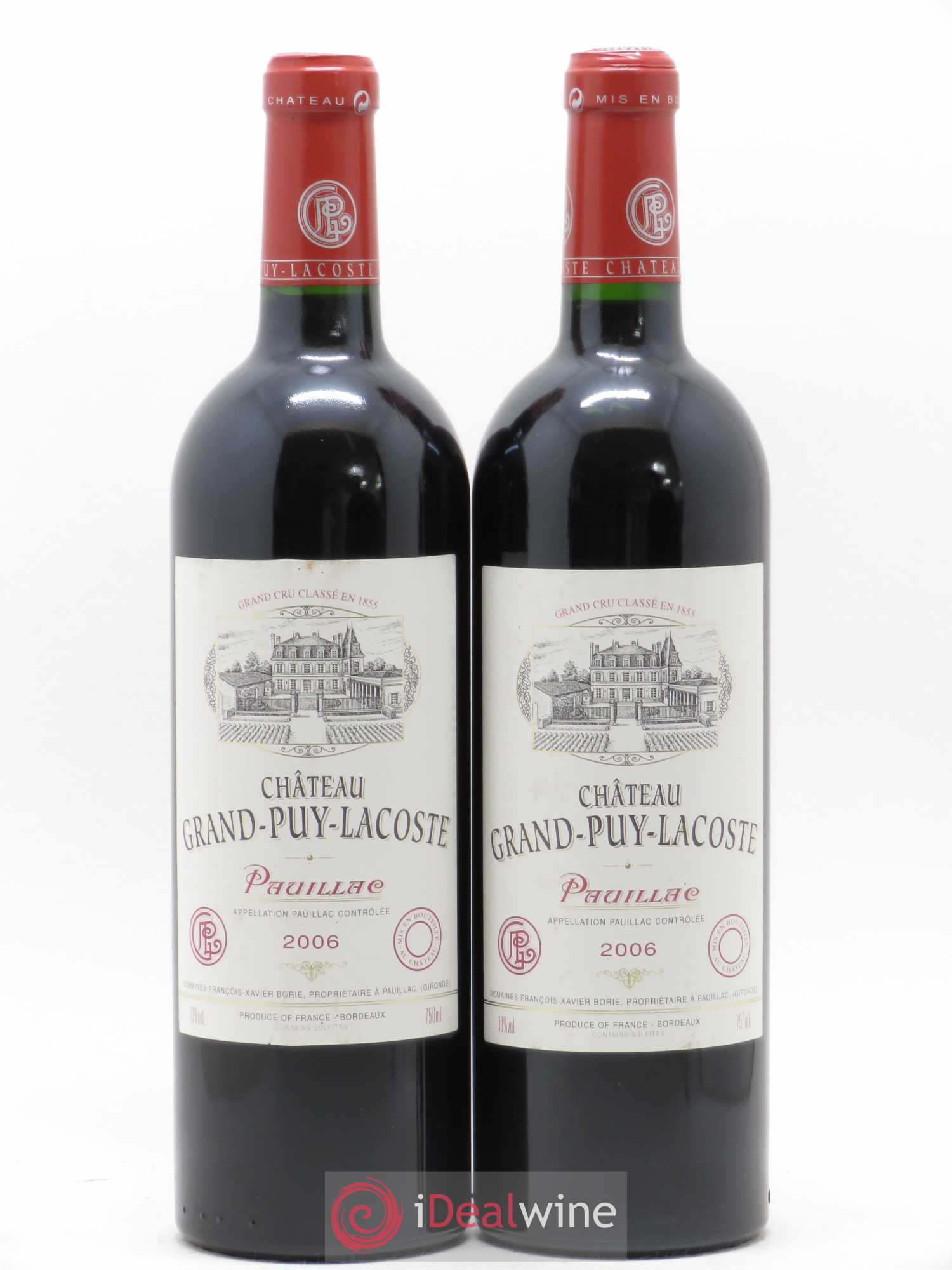 Château Grand Puy Lacoste 5ème Grand Cru Classé 2006 - Lot de 2 bouteilles - 0