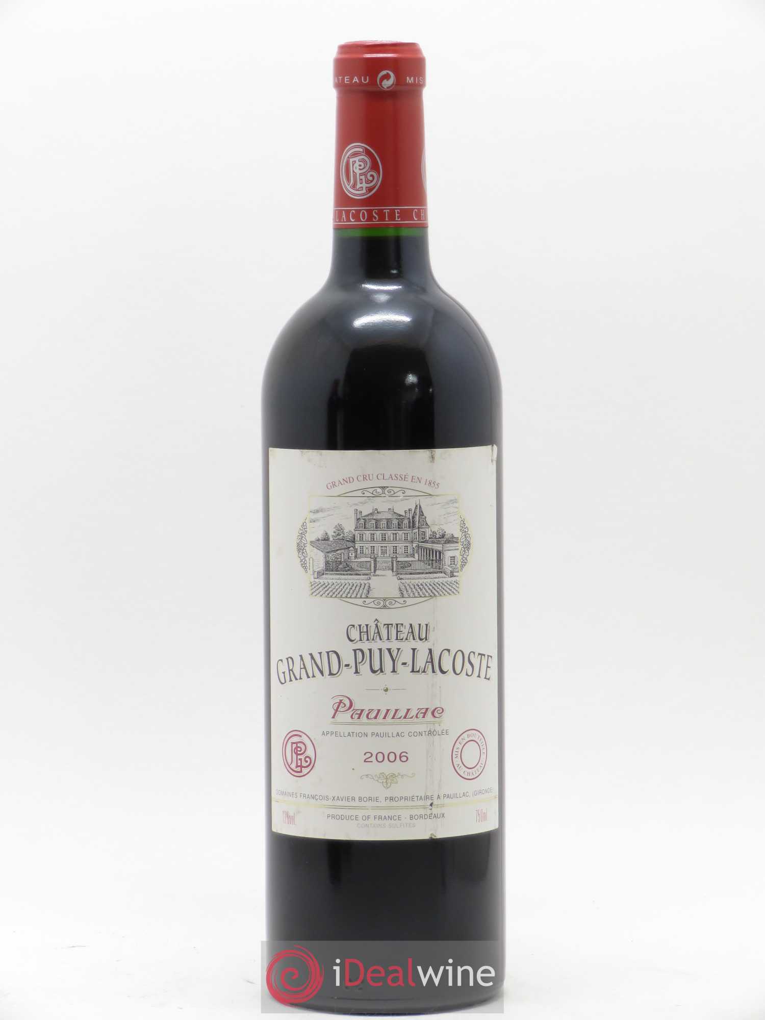 Château Grand Puy Lacoste 5ème Grand Cru Classé 2006 - Lot de 1 bouteille - 0