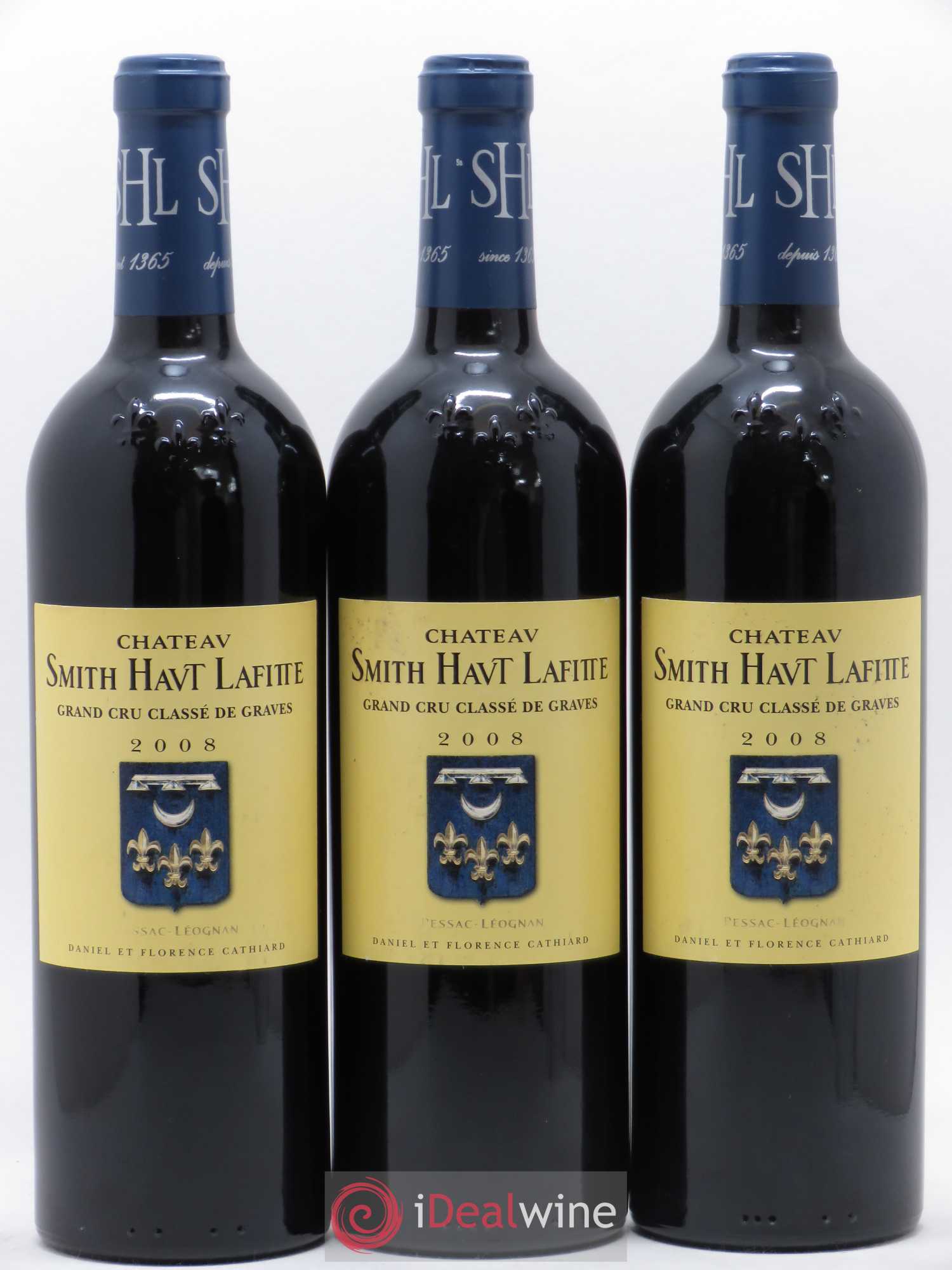 Château Smith Haut Lafitte Cru Classé de Graves 2008 - Lot de 3 bouteilles - 0