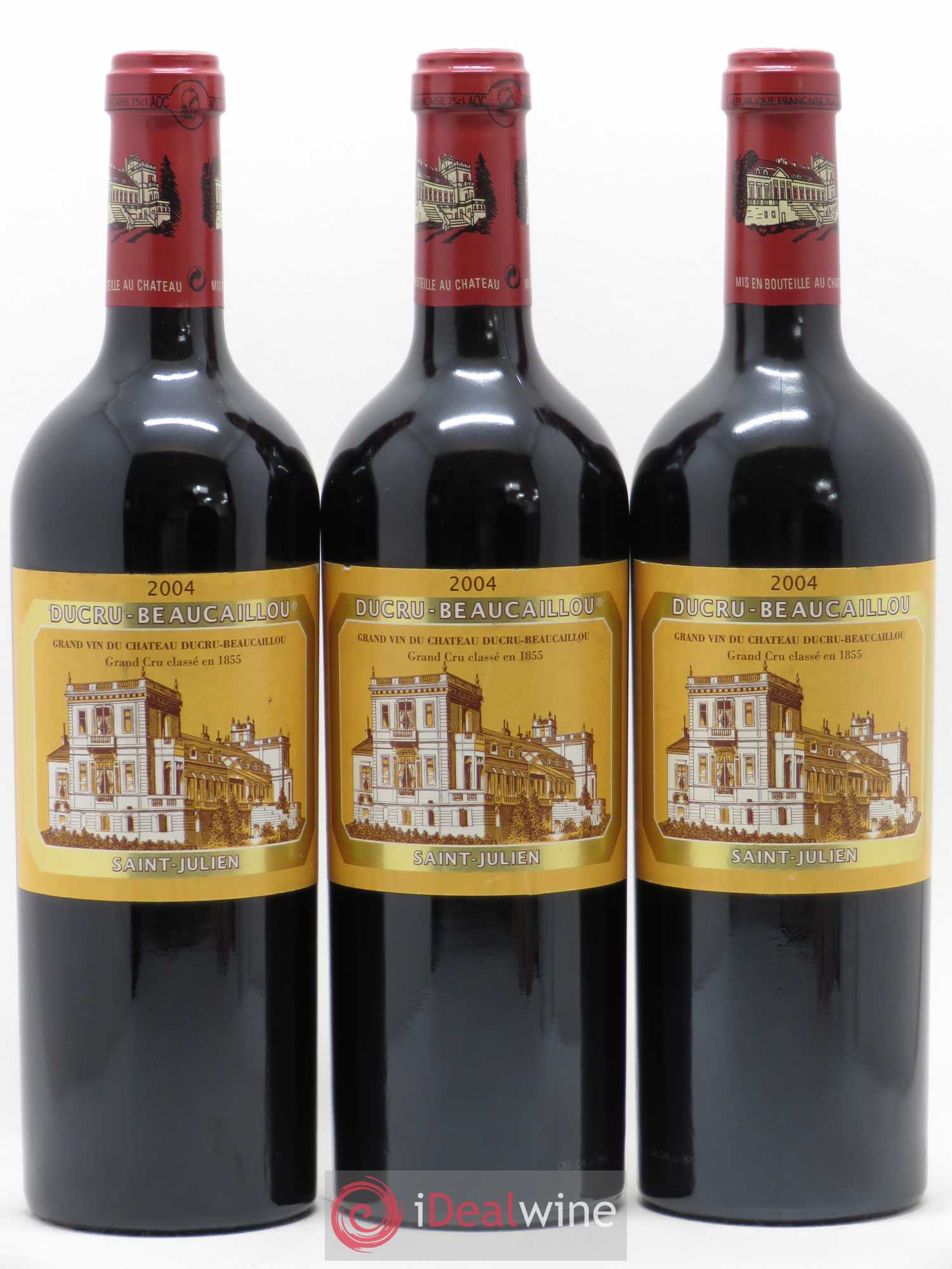 Château Ducru Beaucaillou 2ème Grand Cru Classé 2004 - Lot de 3 bouteilles - 0