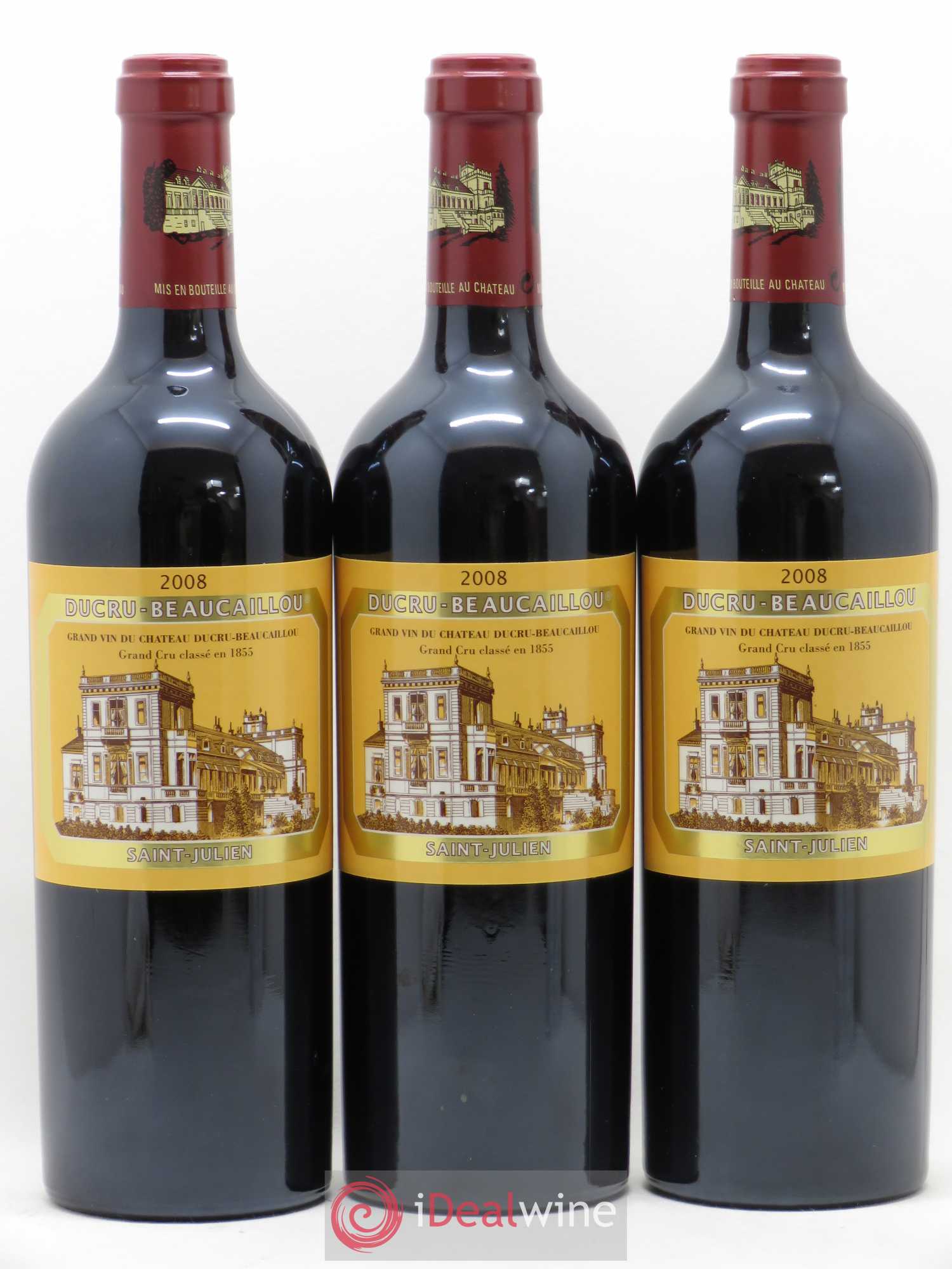 Château Ducru Beaucaillou 2ème Grand Cru Classé 2008 - Lot de 3 bouteilles - 0