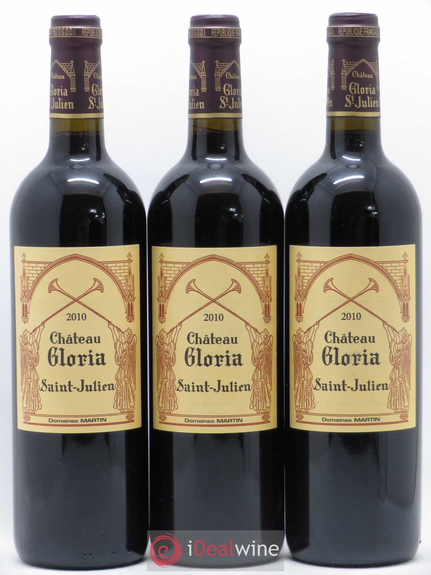 Château Gloria 2010 - Lot de 3 bouteilles - 0