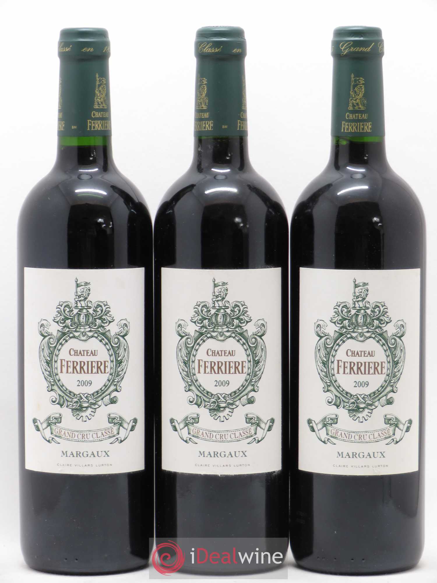 Château Ferrière 3ème Grand Cru Classé 2009 - Lot de 3 bouteilles - 0