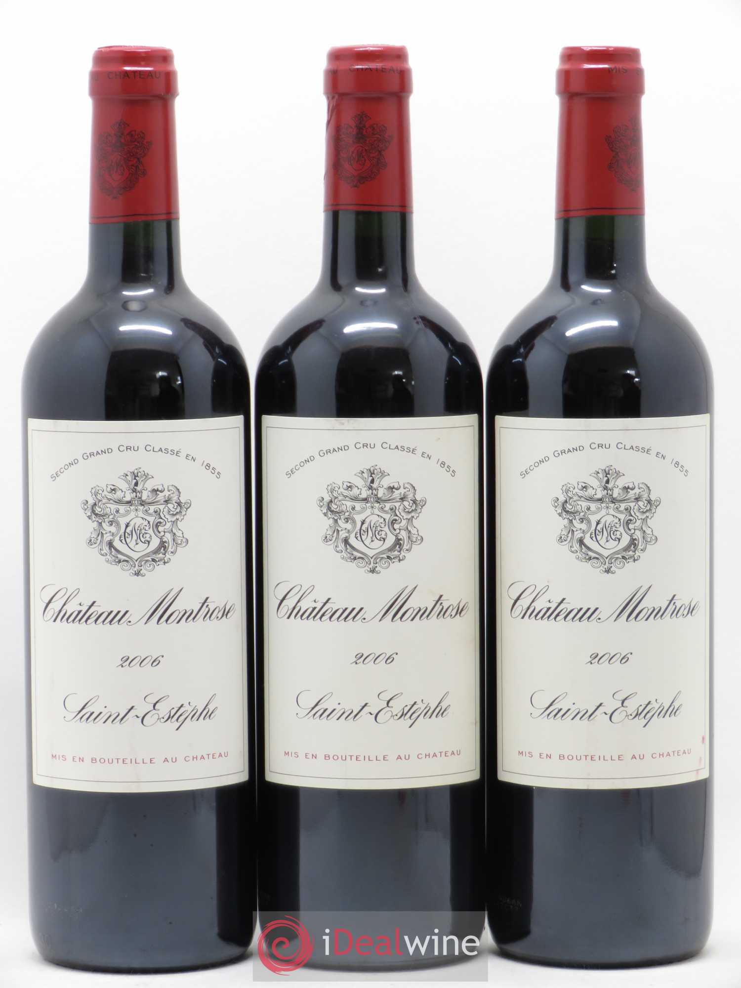 Château Montrose 2ème Grand Cru Classé 2006 - Lot de 3 bouteilles - 0