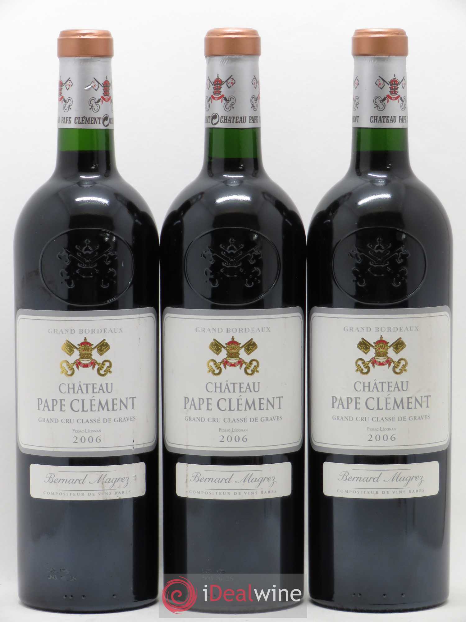 Château Pape Clément Cru Classé de Graves 2006 - Lot de 3 bouteilles - 0