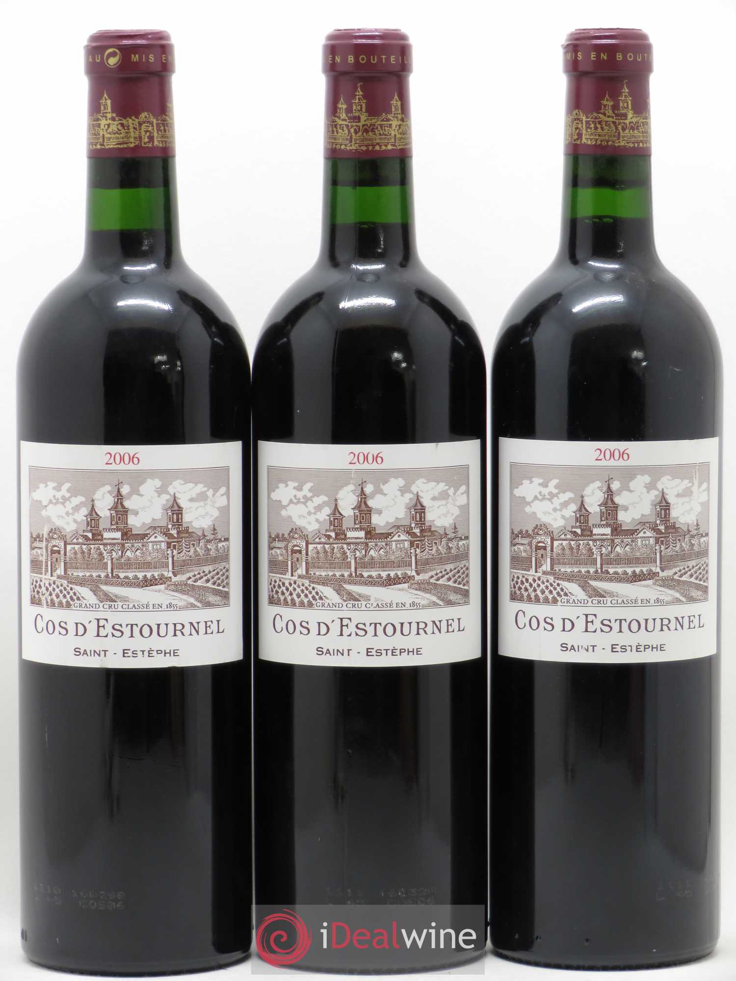 Cos d'Estournel 2ème Grand Cru Classé 2006 - Lot de 3 bouteilles - 0