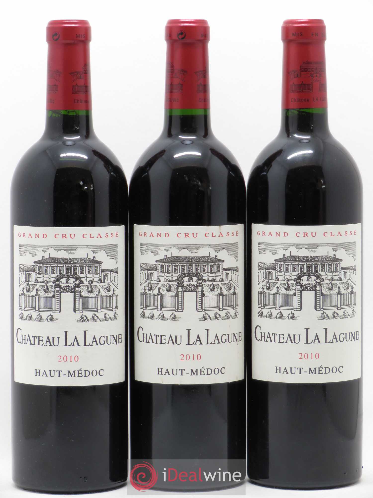 Château la Lagune 3ème Grand Cru Classé 2010 - Lot de 3 bouteilles - 0