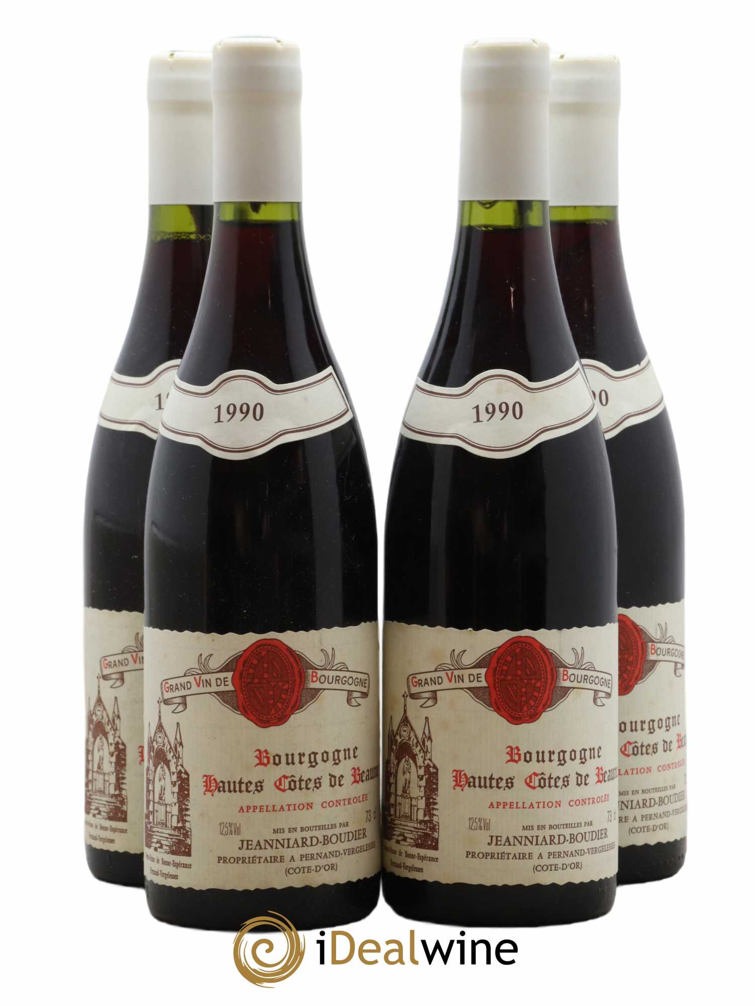 Hautes-Côtes de Beaune 1990 - Lot of 4 bottles - 0