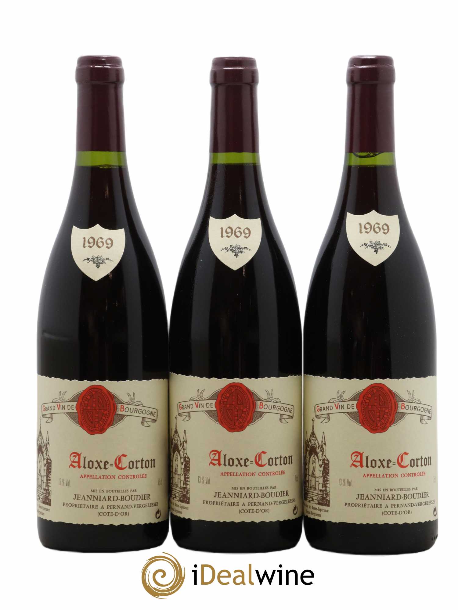 Aloxe-Corton  1969 - Lot of 6 bottles - 1