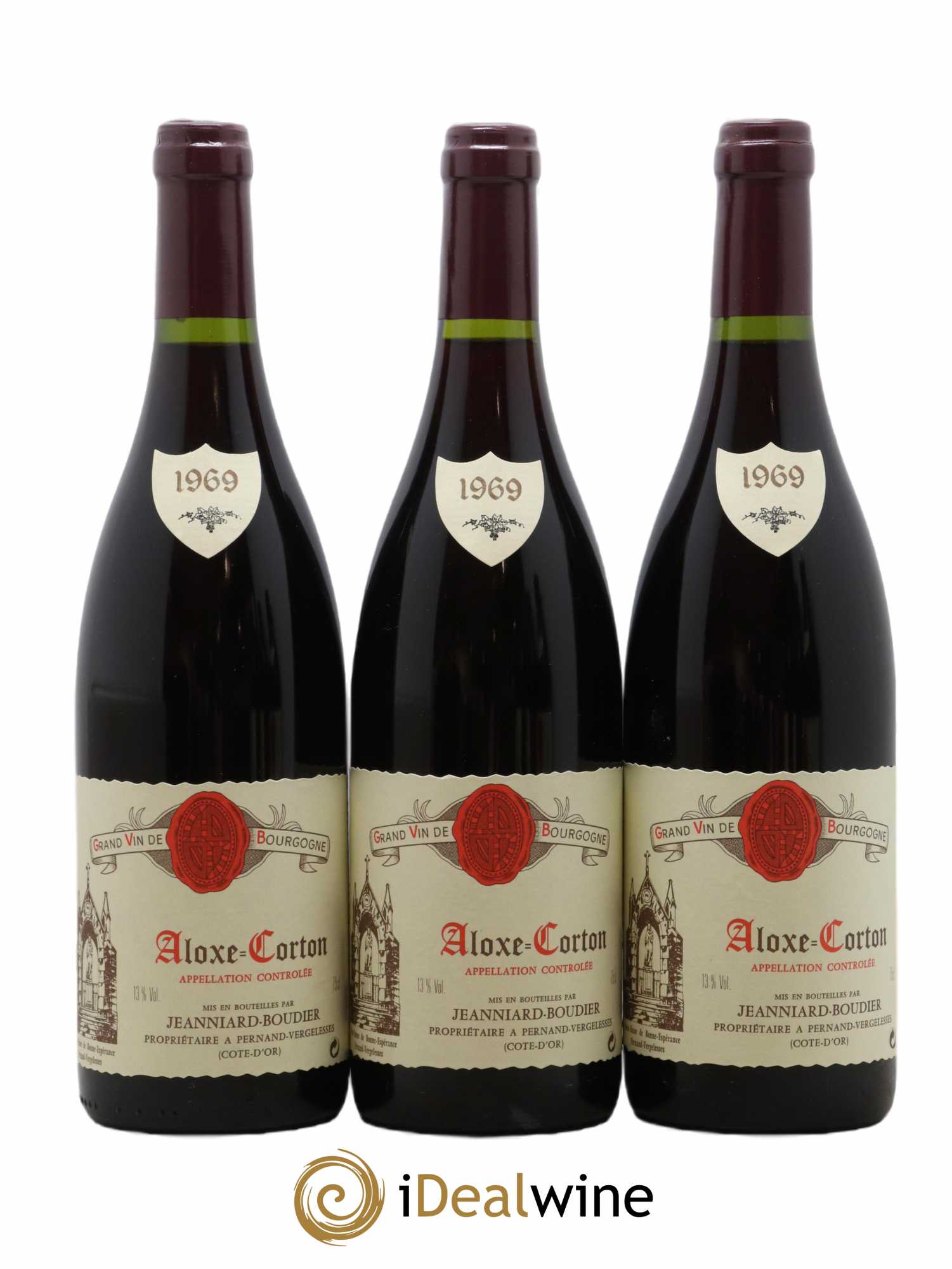 Aloxe-Corton  1969 - Lot of 6 bottles - 1