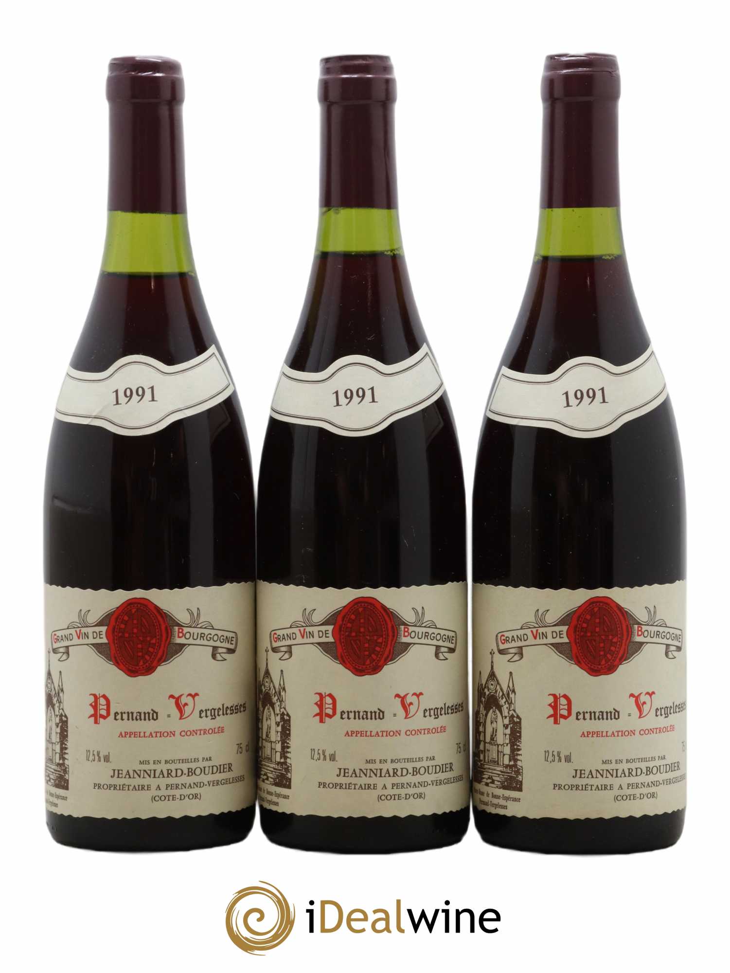 Pernand-Vergelesses 1991 - Posten von 3 Flaschen - 0
