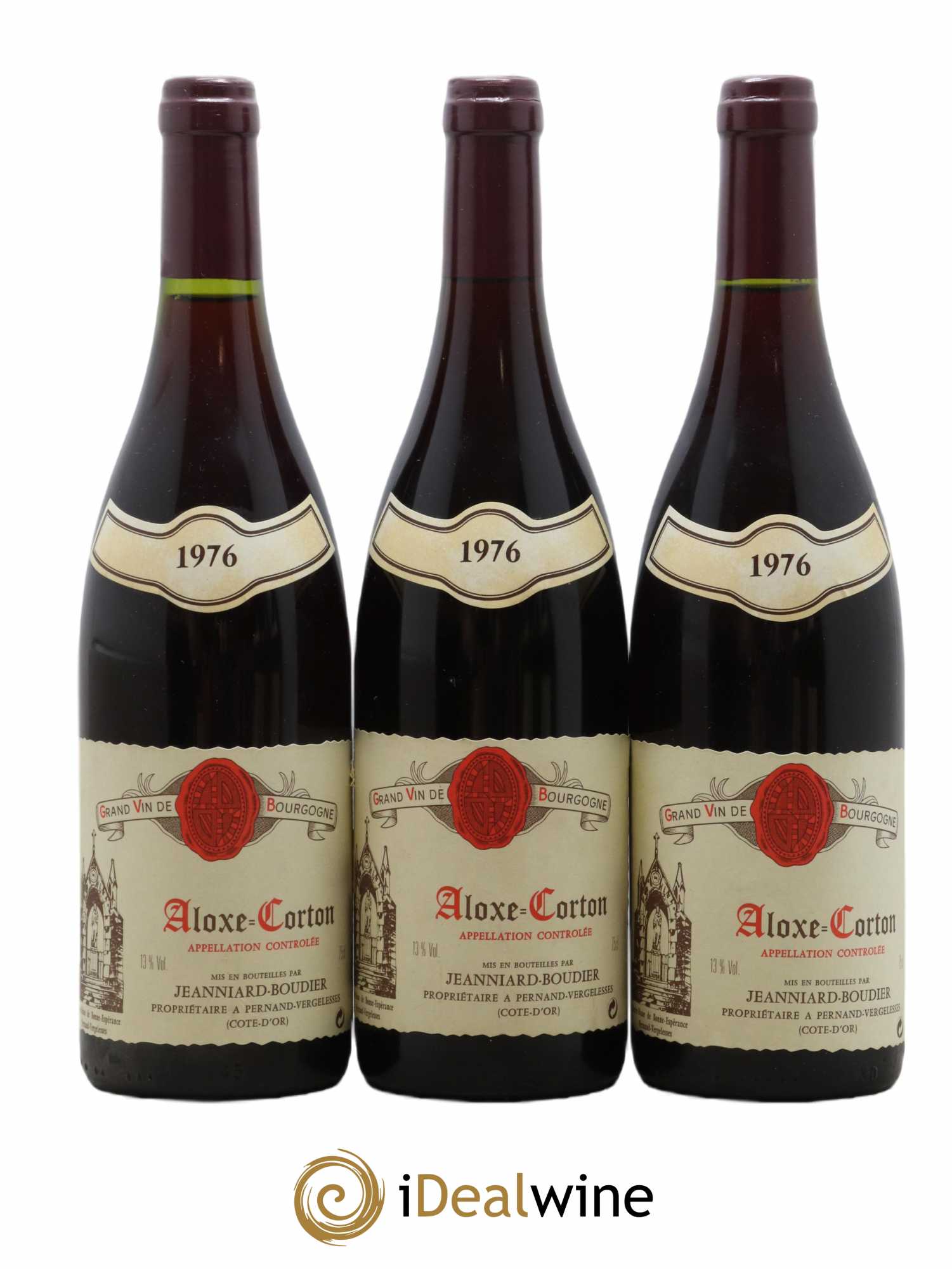 Aloxe-Corton 1976 - Lot of 3 bottles - 0