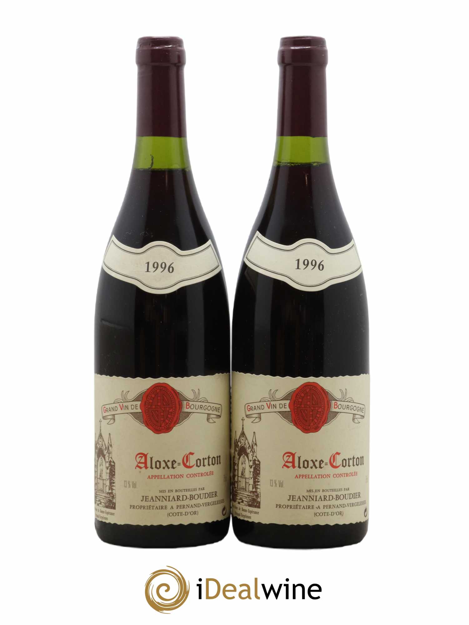 Aloxe-Corton Domaine Jeanniard Boudier 1996 - Lot de 2 bouteilles - 0