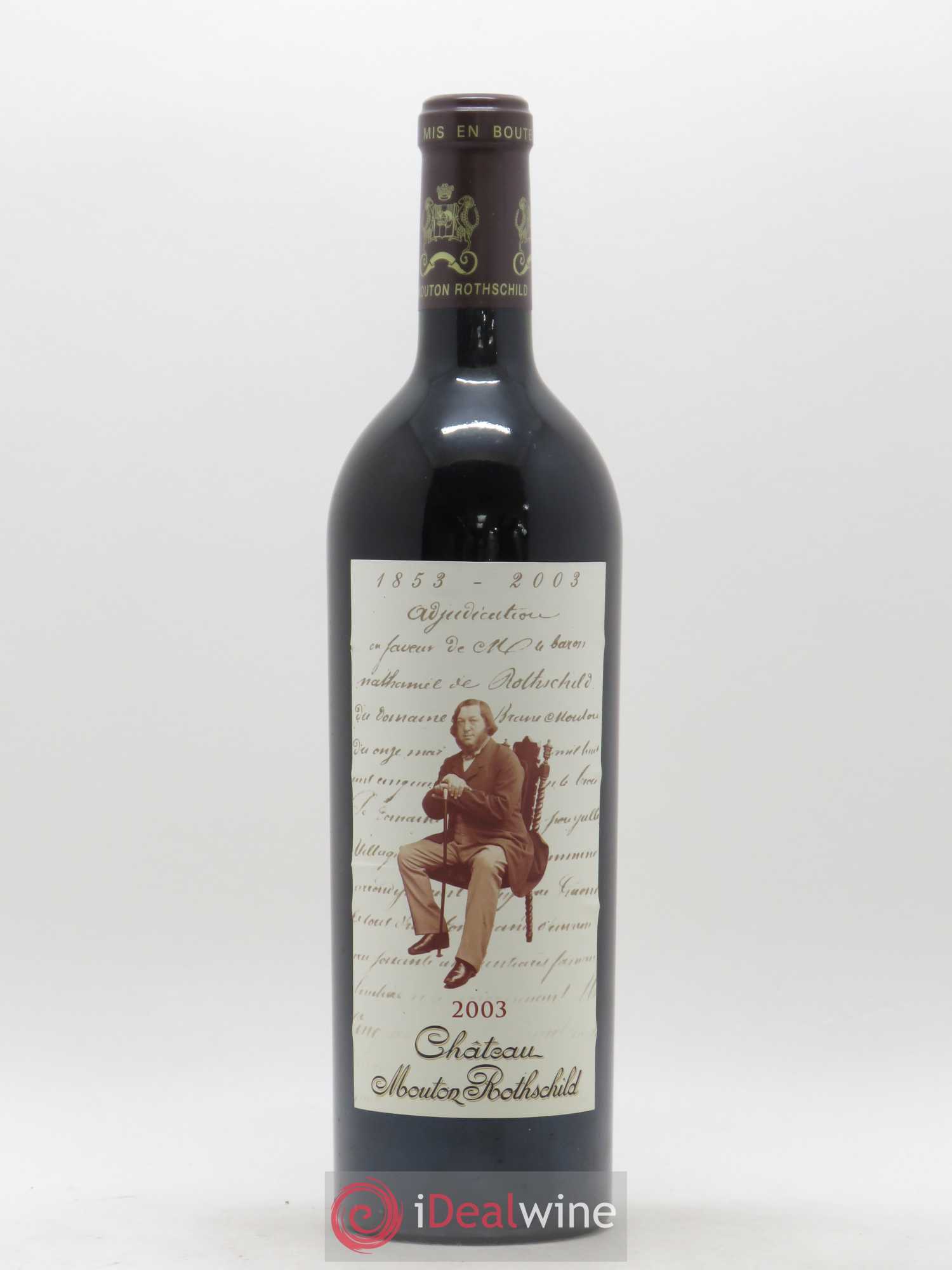 Château Mouton Rothschild 1er Grand Cru Classé 2003 - Lot de 1 bouteille - 0