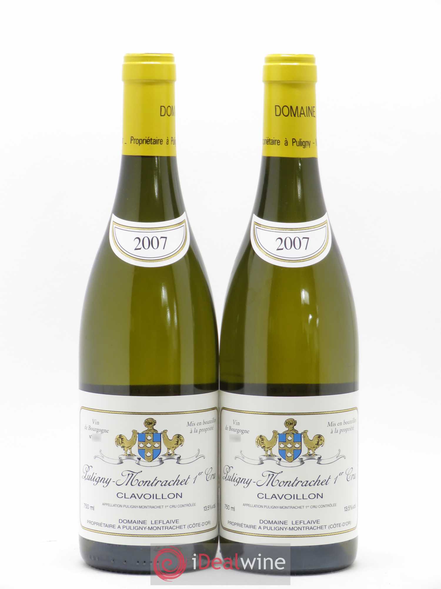 Puligny-Montrachet 1er Cru Clavoillon Leflaive (Domaine) 2007 - Lot de 2 bouteilles - 0
