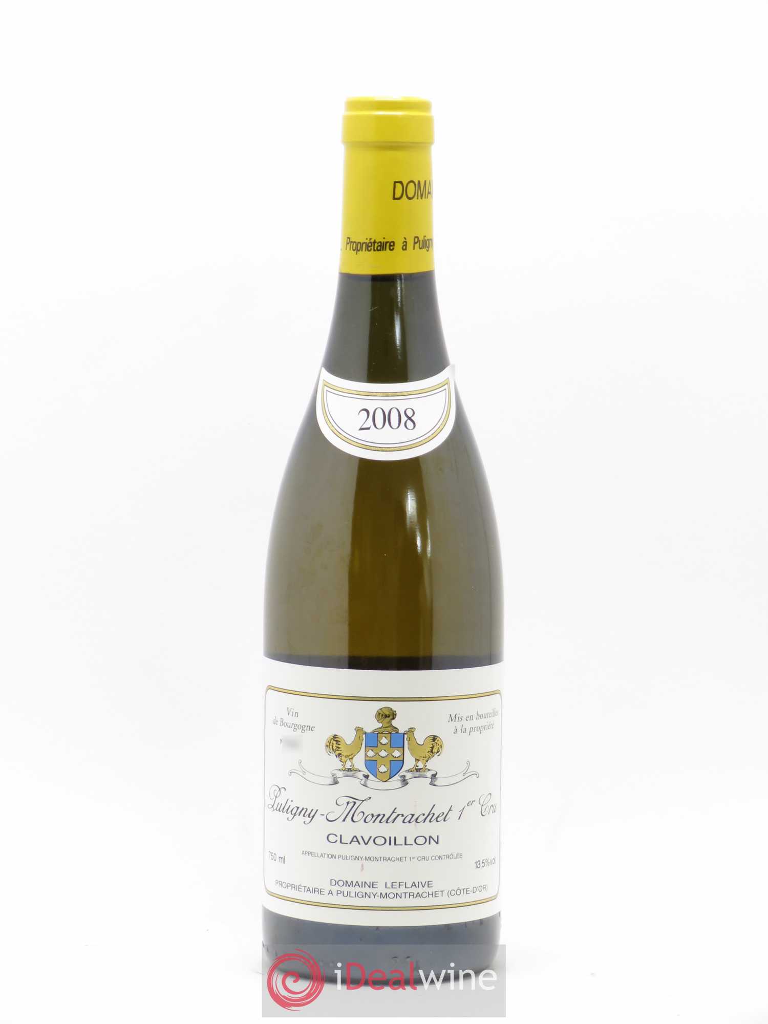 Puligny-Montrachet 1er Cru Clavoillon Leflaive (Domaine) 2008 - Lot de 1 bouteille - 0