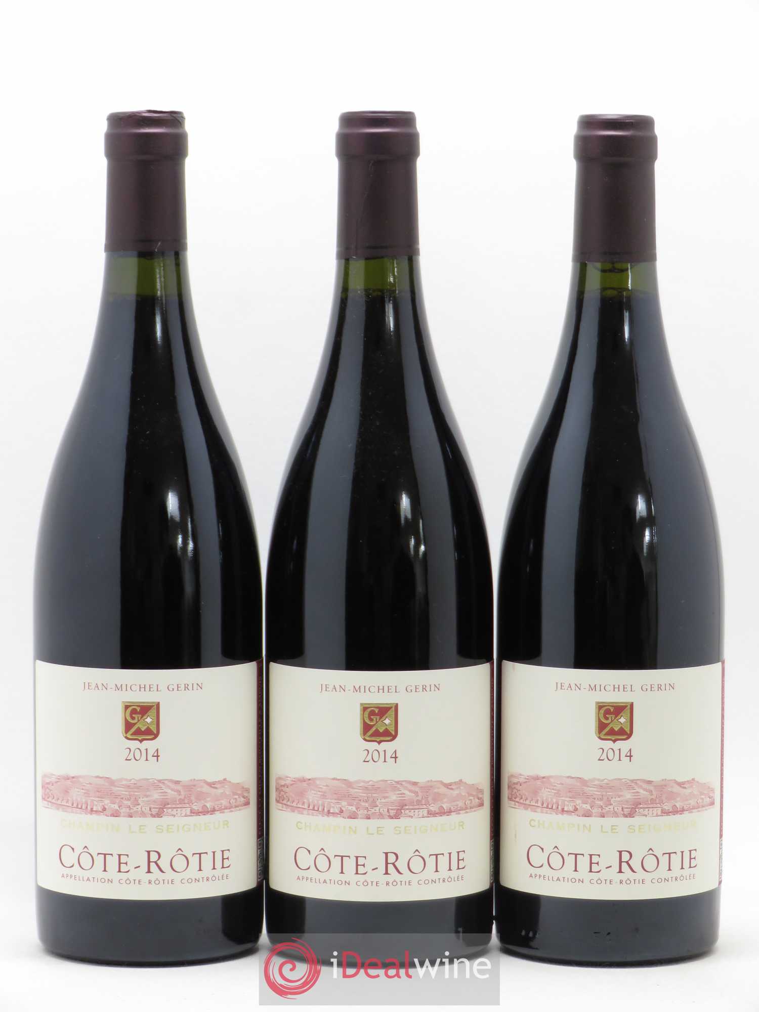 Côte-Rôtie Champin Le Seigneur Jean-Michel Gerin 2014 - Lot de 3 bouteilles - 0