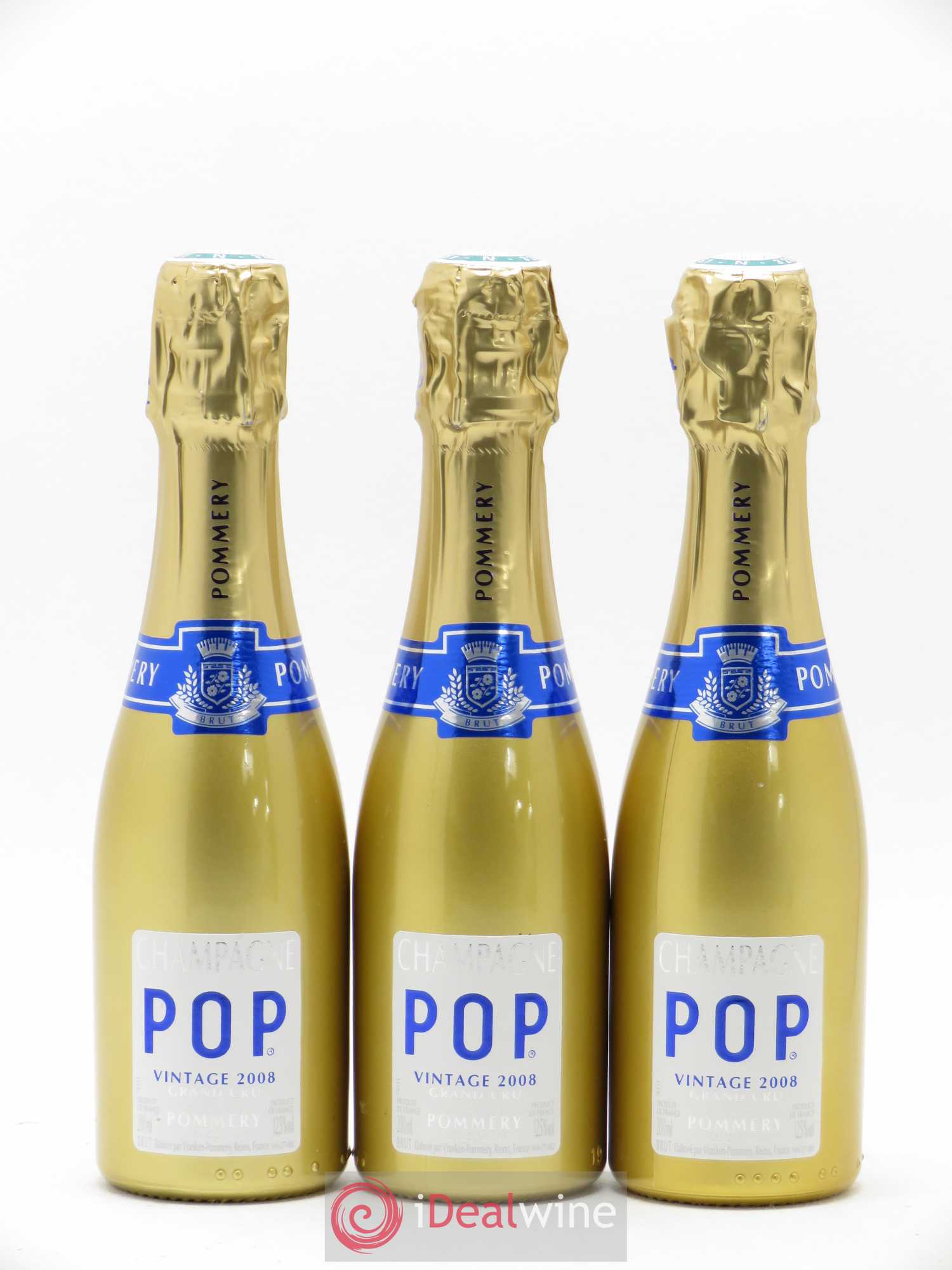 Champagne Pop Gold Pommery 2008 - Posten von 6 Flacons - 1