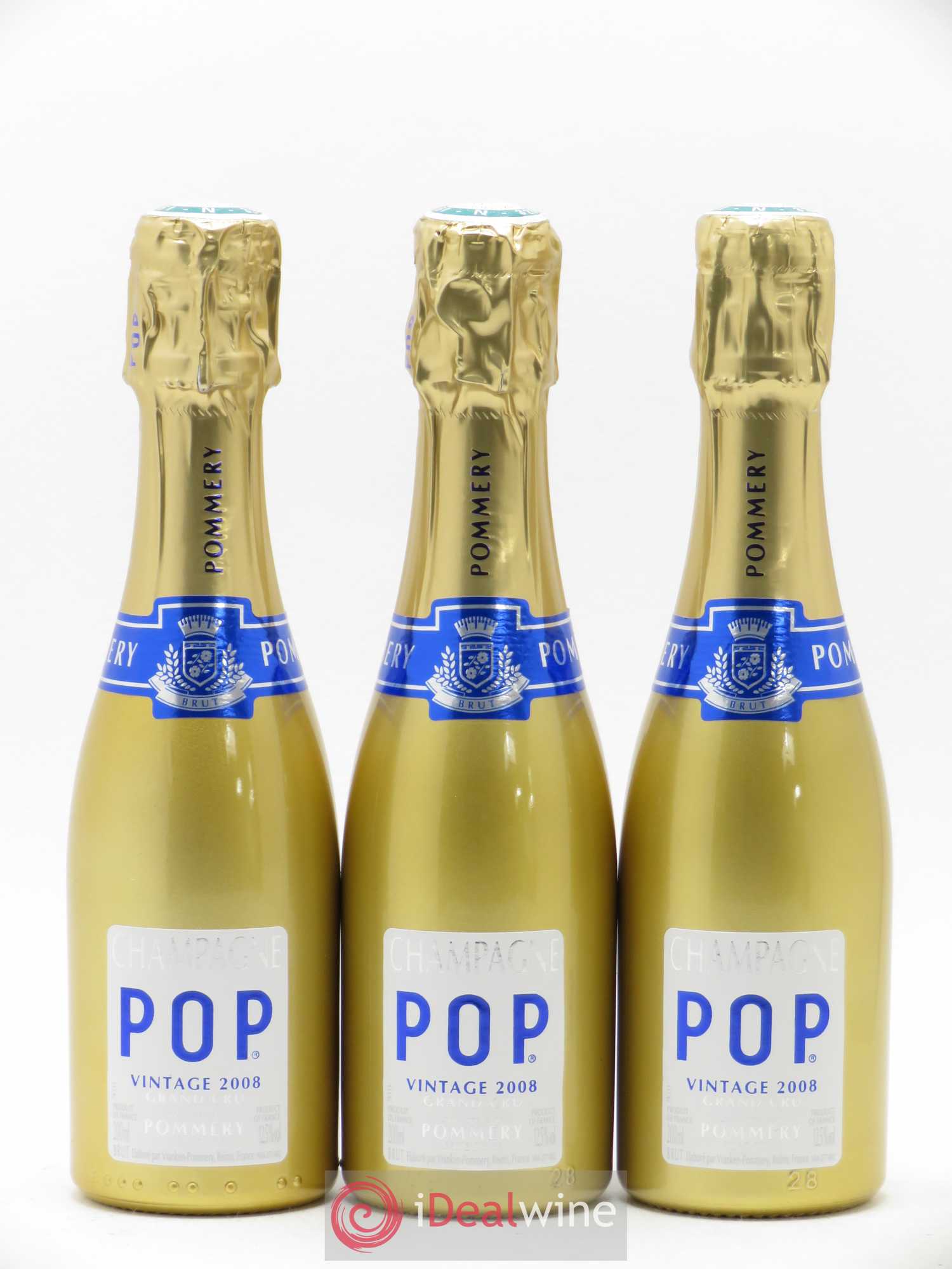 Champagne Pop Gold Pommery 2008 - Posten von 6 Flacons - 2