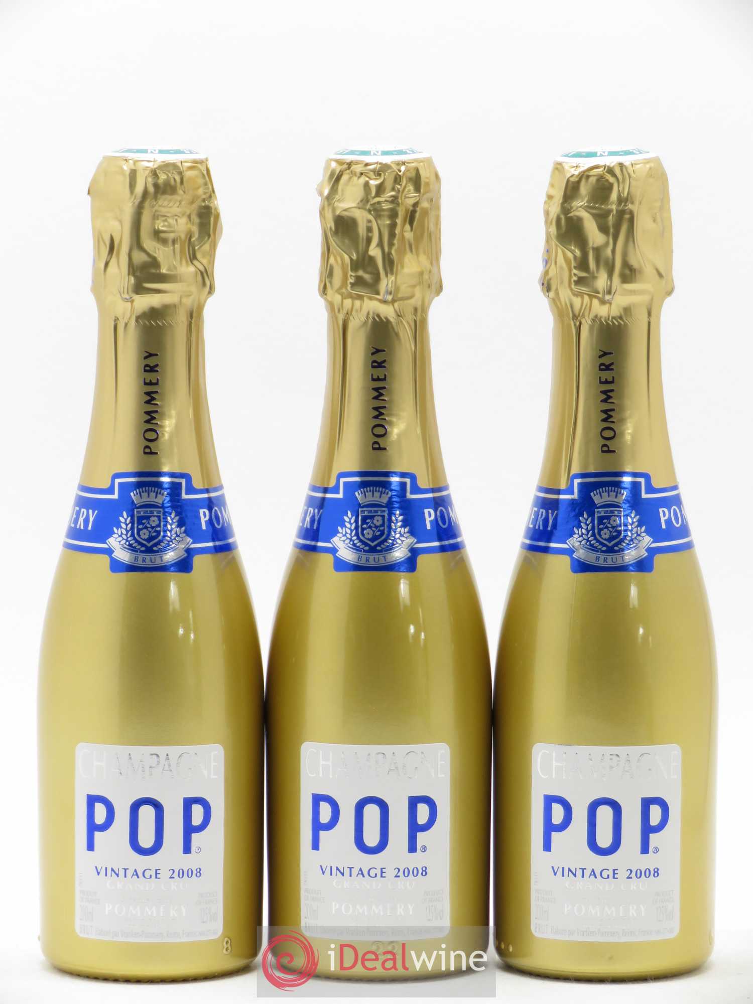 Champagne Pop Gold Pommery 2008 - Posten von 6 Flacons - 1