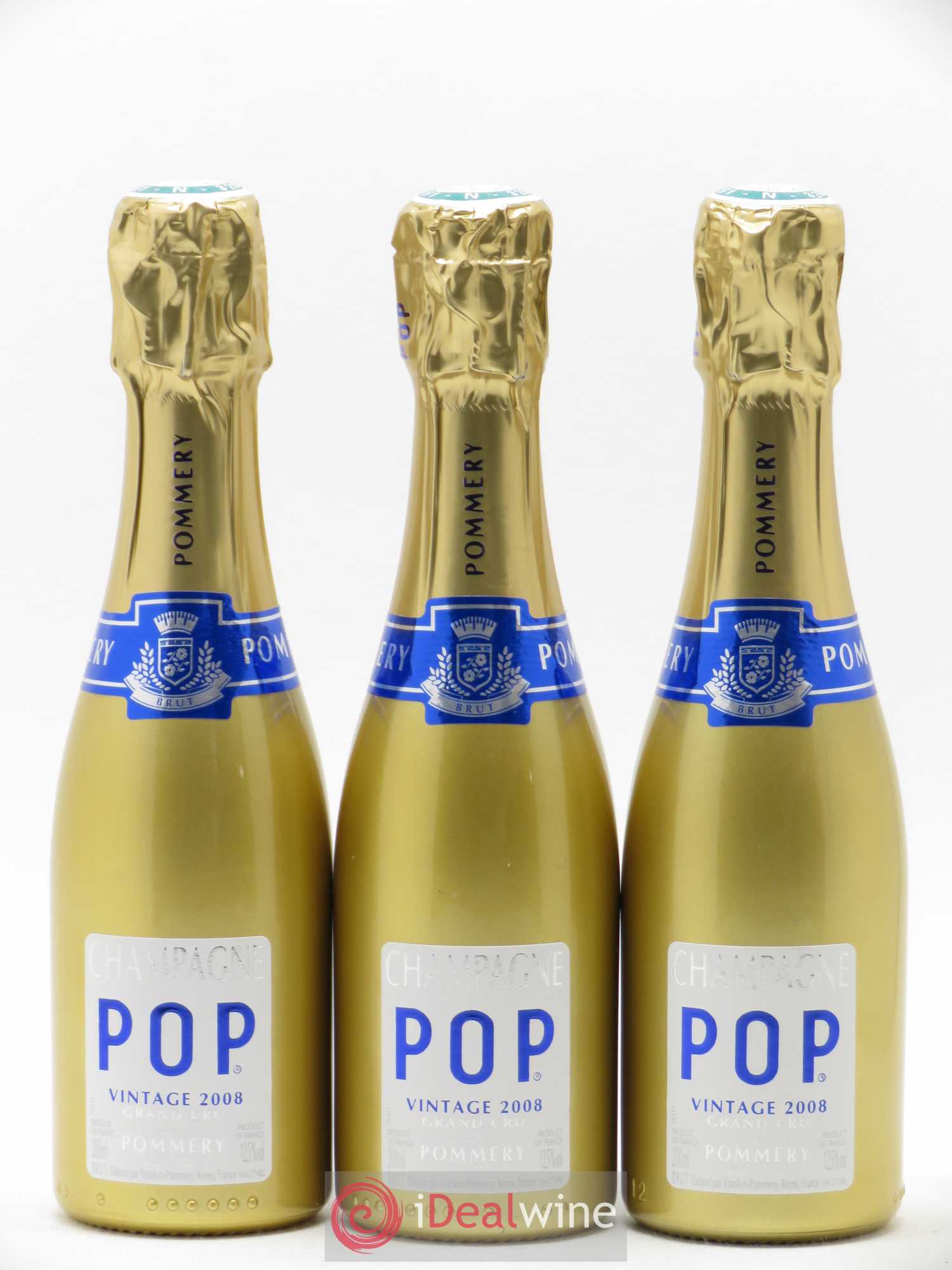 Champagne Pop Gold Pommery 2008 - Posten von 6 Flacons - 2