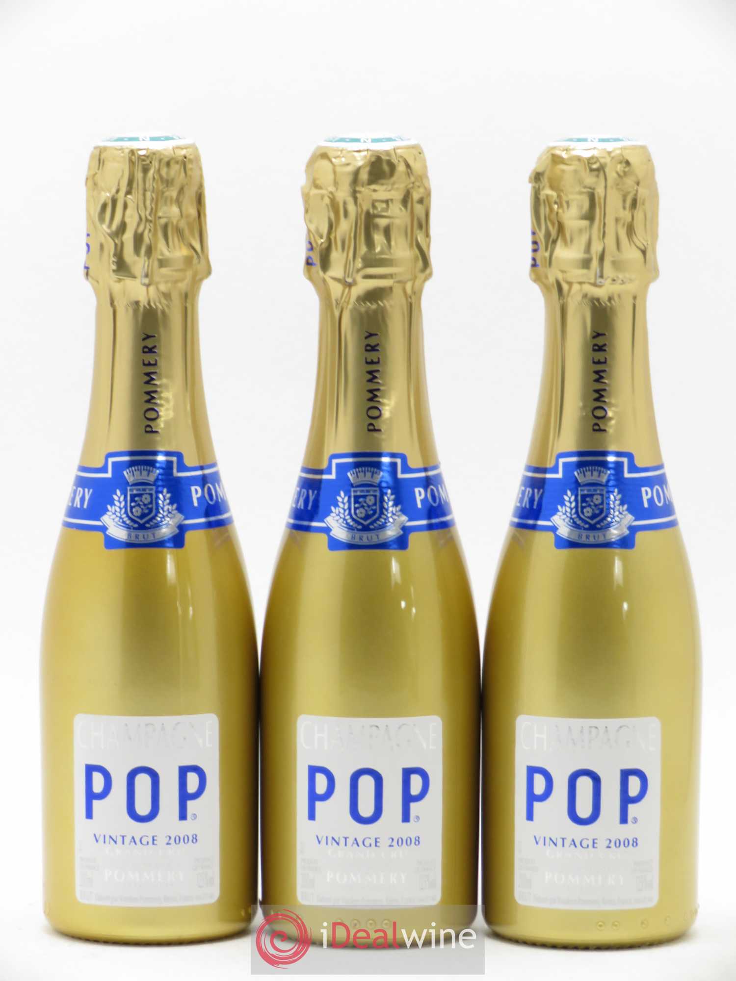 Champagne Pop Gold Pommery 2008 - Lot of 6 bottles - 2