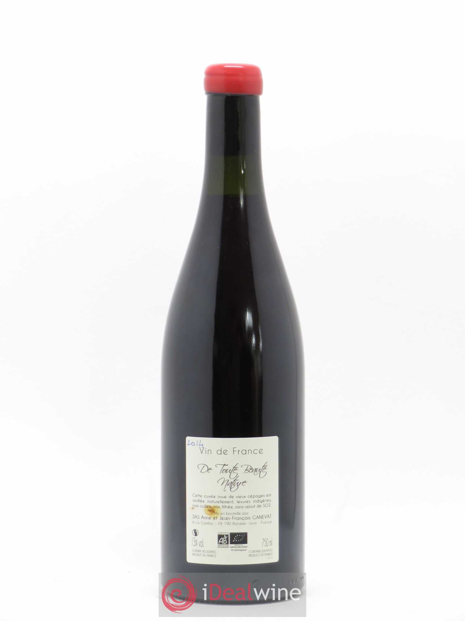 Vin de France De Toute Beauté Ganevat (Domaine) 2014 - Lot de 1 bouteille - 1