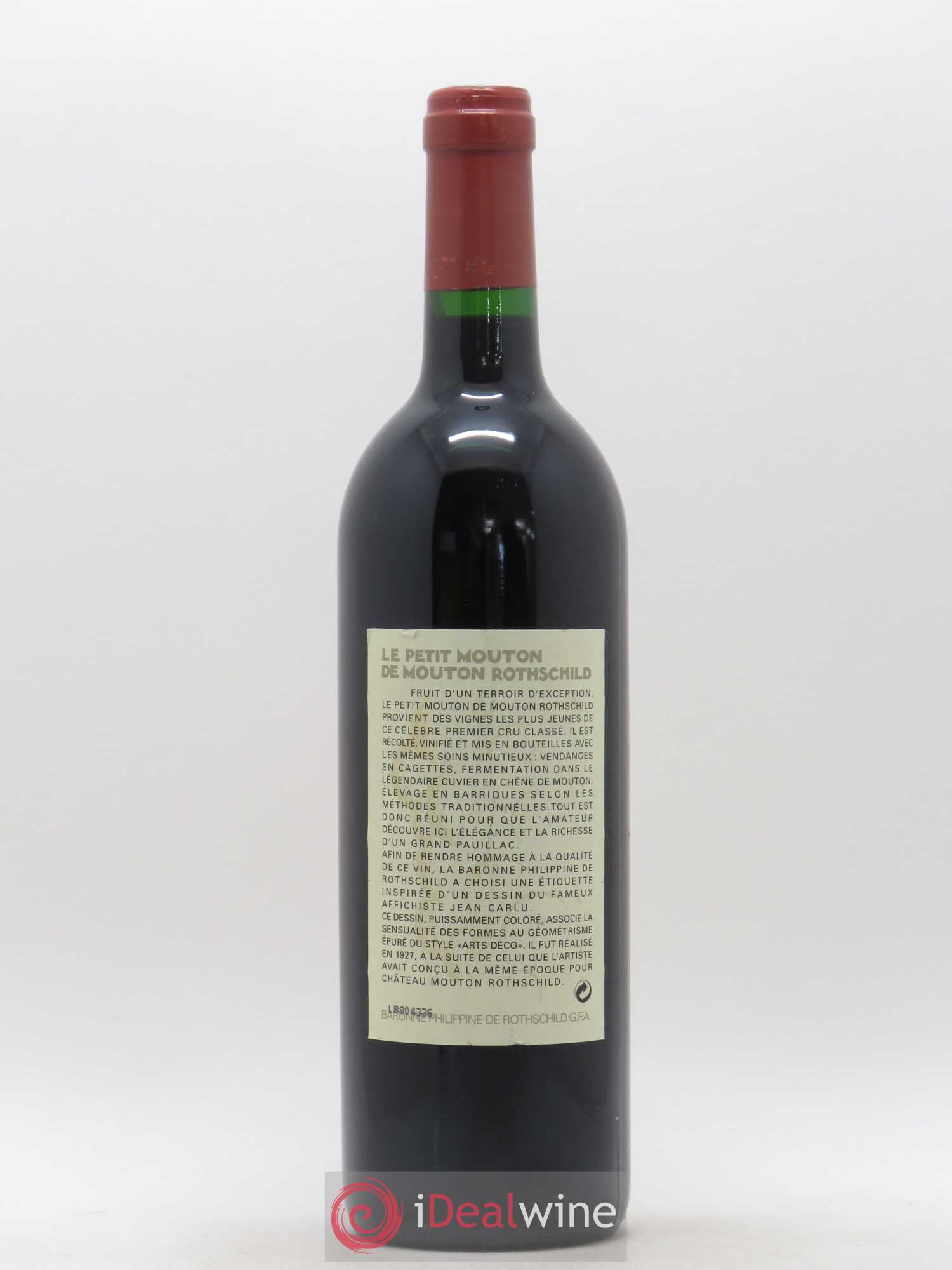 Petit Mouton Second Vin 1998 - Lot de 1 bouteille - 1
