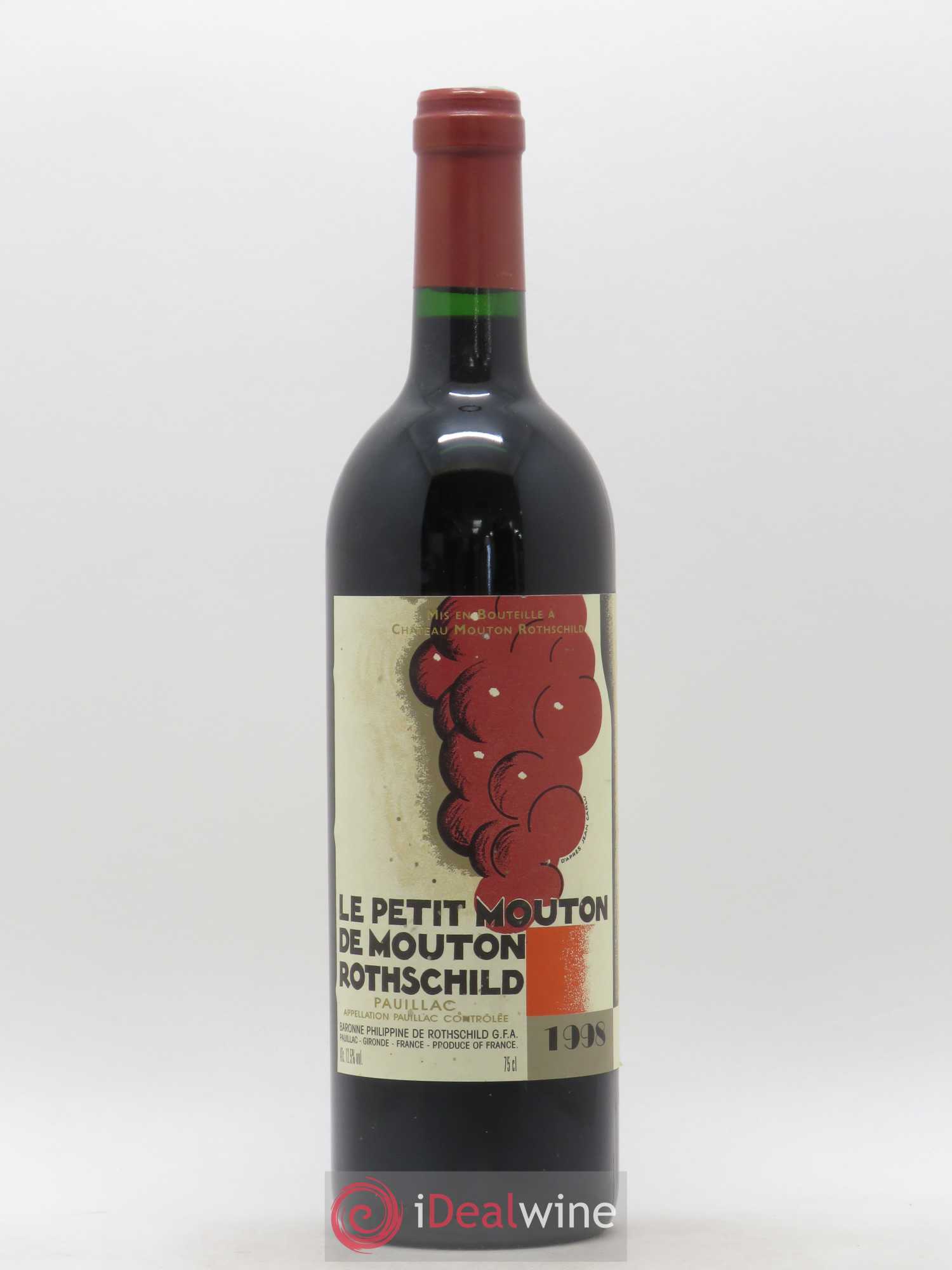 Petit Mouton Second Vin 1998 - Lot de 1 bouteille - 0
