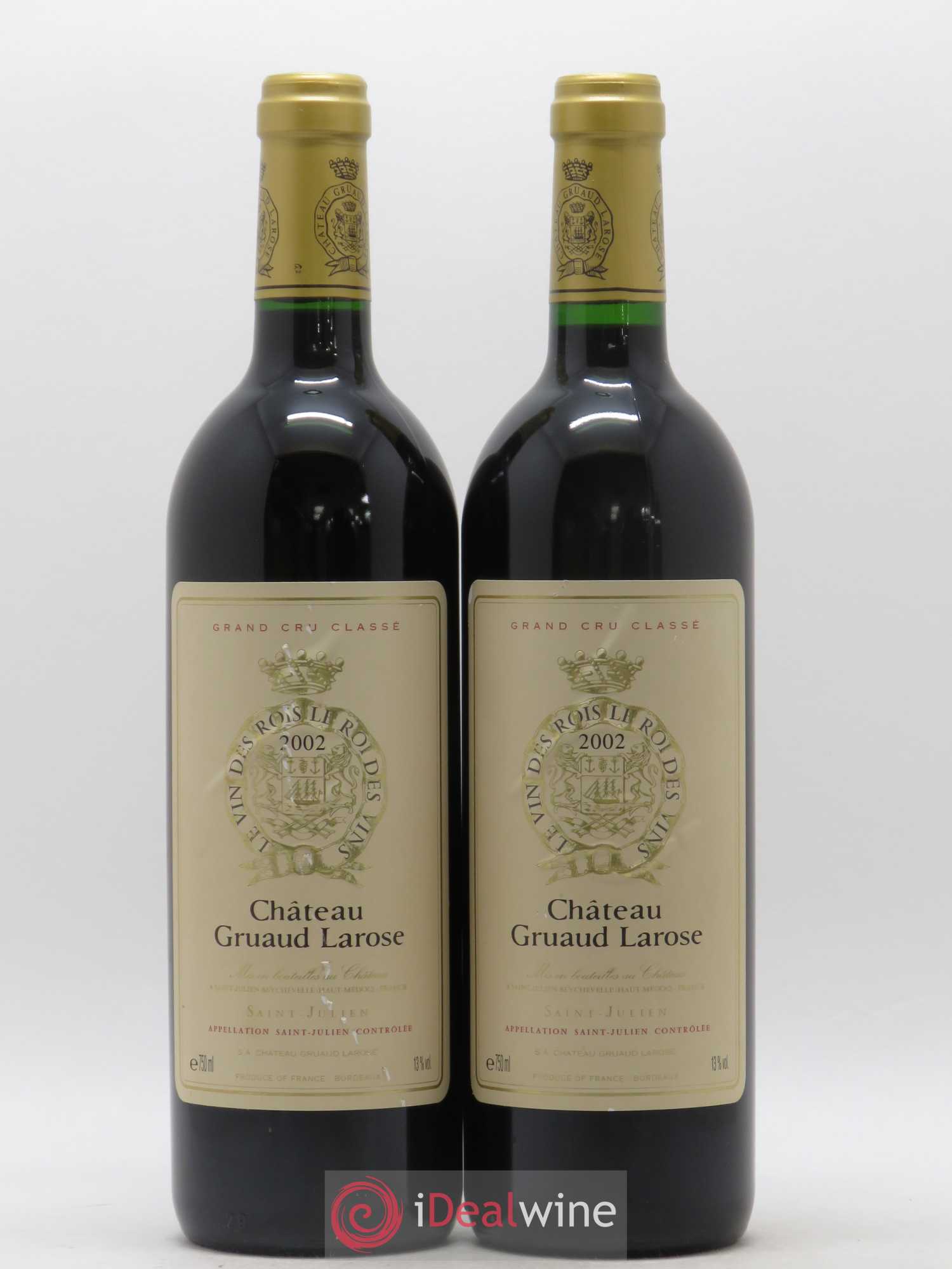 Château Gruaud Larose 2ème Grand Cru Classé 2002 - Lot de 2 bouteilles - 0