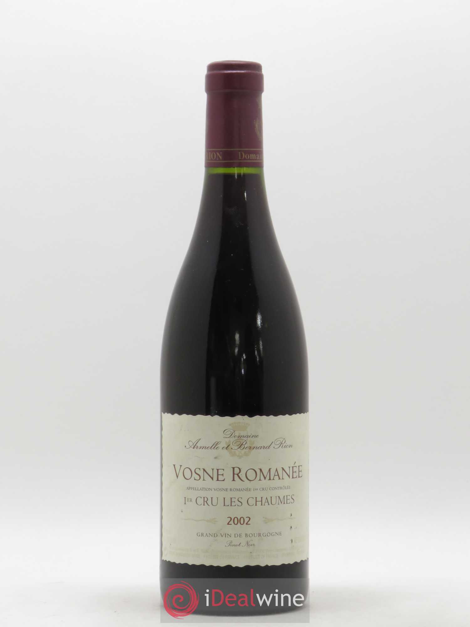 Vosne-Romanée 1er Cru Armelle et Bernard Rion 2002 - Lot de 1 bouteille - 0