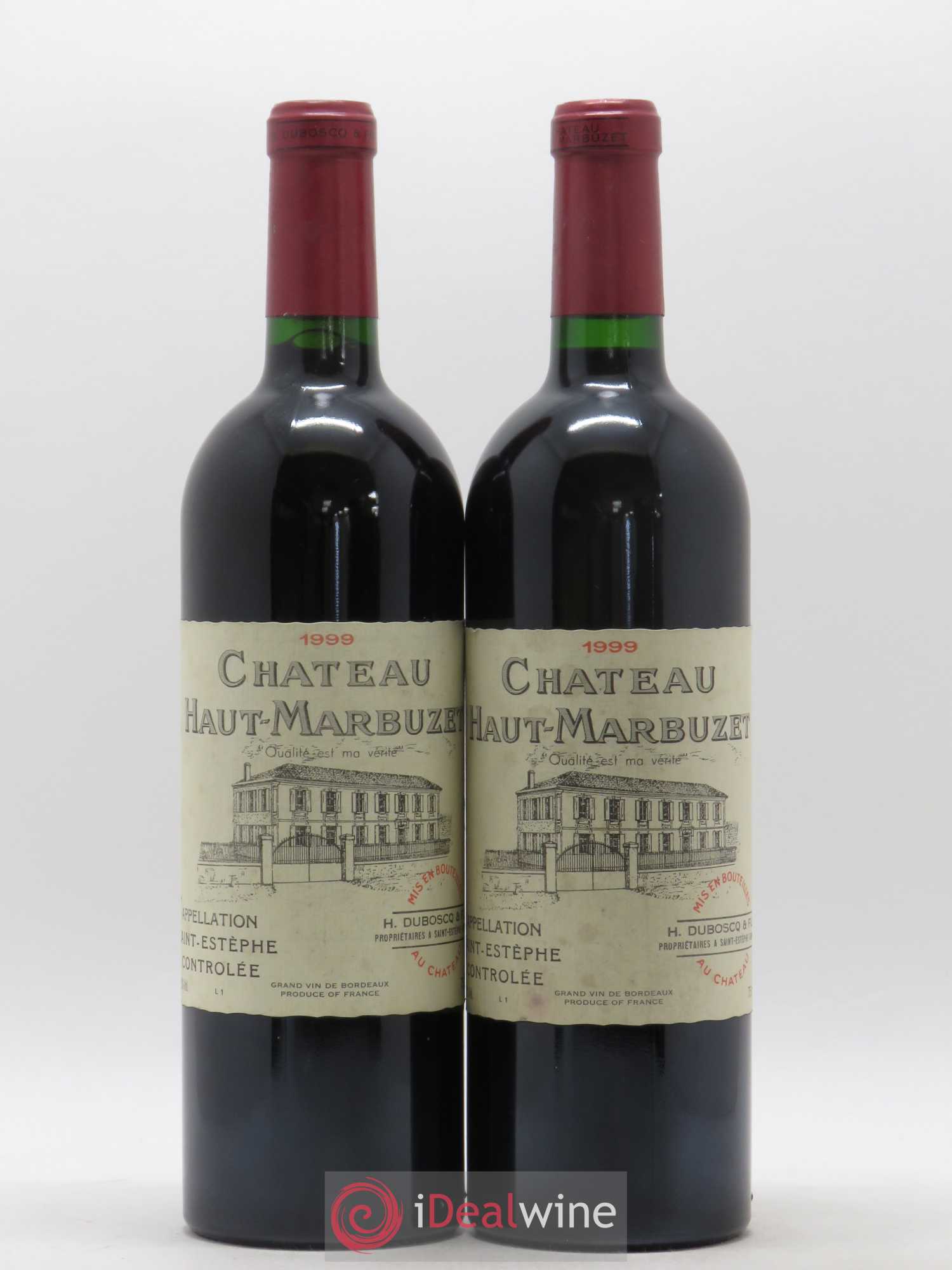 Château Haut Marbuzet 1999 - Lot de 2 bouteilles - 0